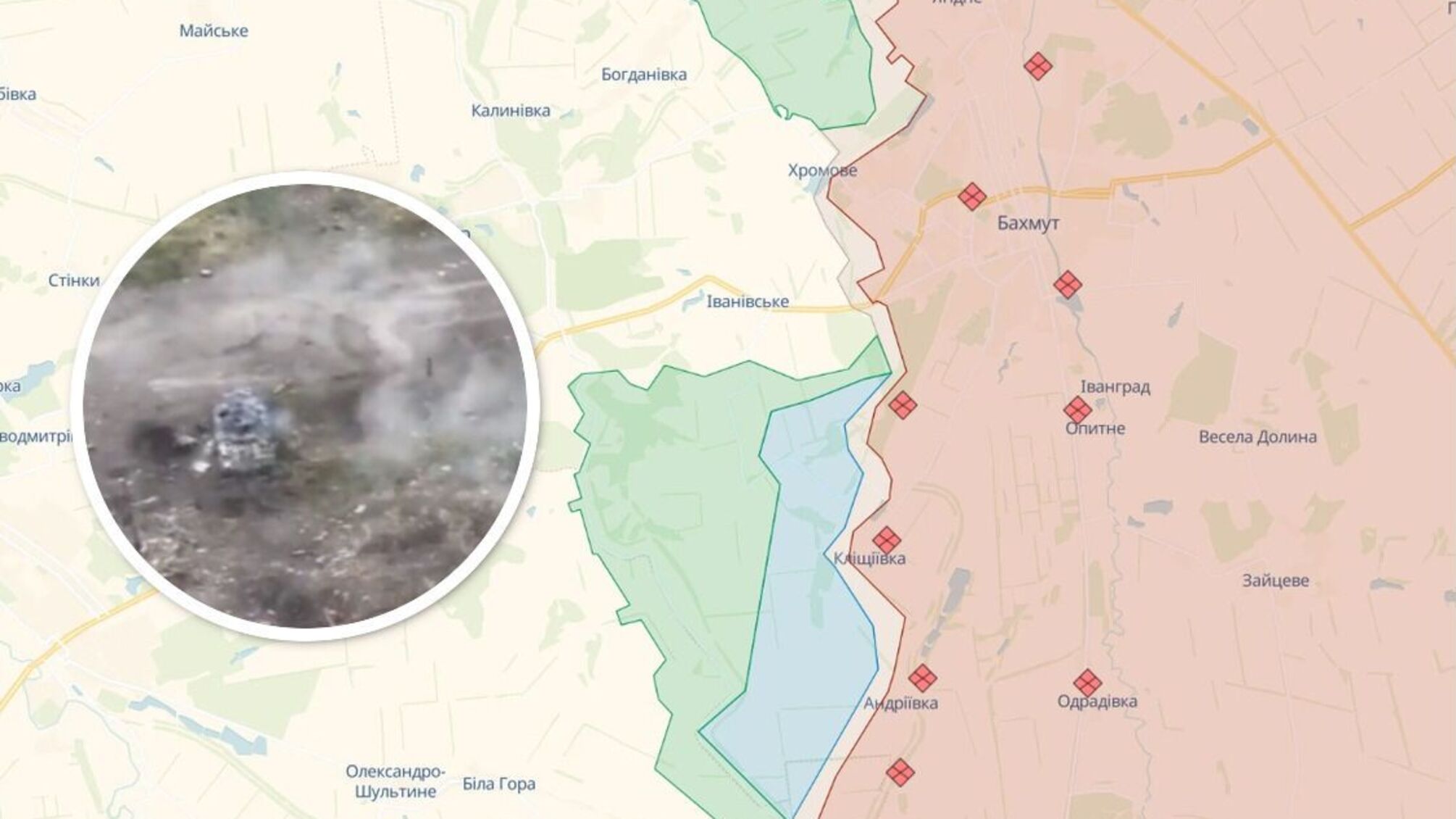 Бои вокруг села Клищиевка: украинская армия выбивает окупантов возле Бахмута (видео)