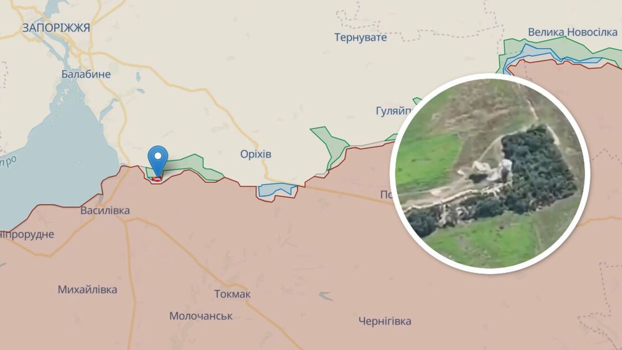 Силы обороны уничтожили позицию российских дронщиков к югу от Пятихаток