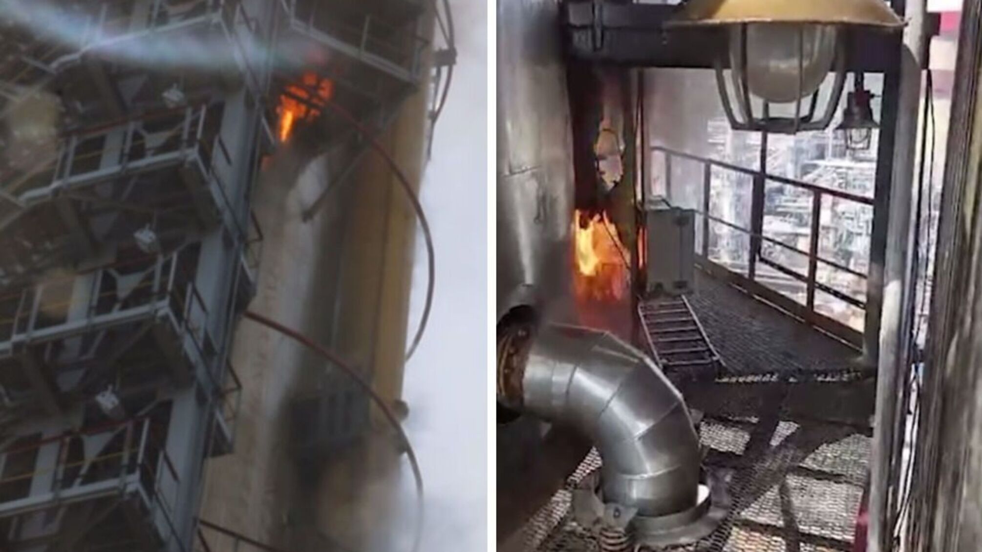 В Беларуси пожар на нефтеперерабатывающем заводе