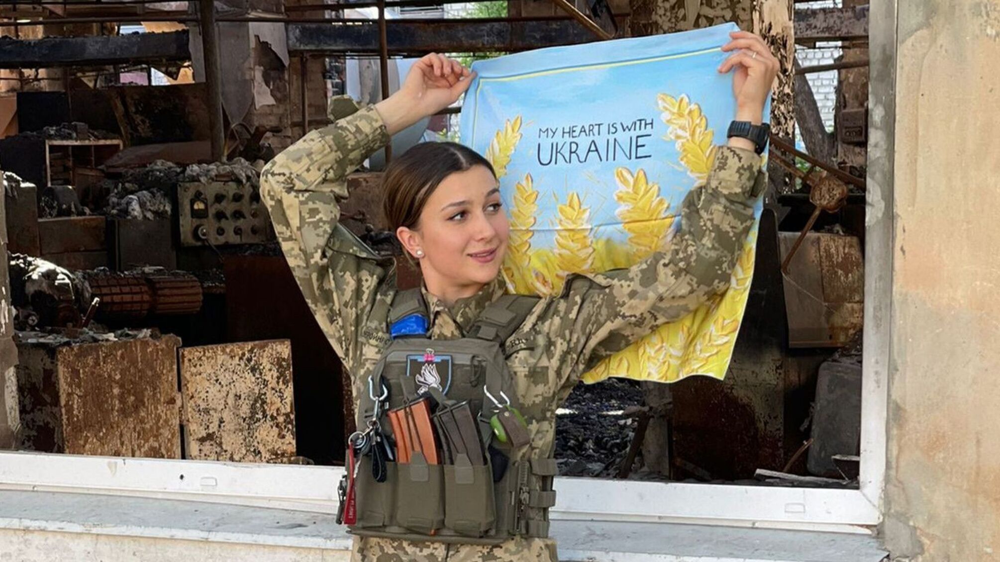 Военная журналистка Анастасия Блищик получила ''Серебряный крест'' за службу