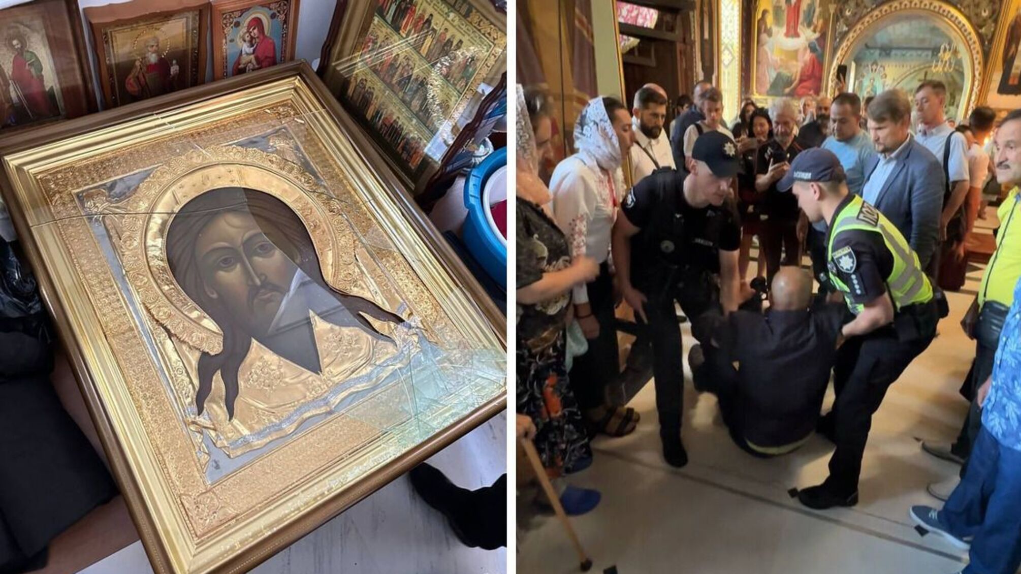 Разбил стекло на иконе: в Киево-Печерской Лавре мужчина устроил погром