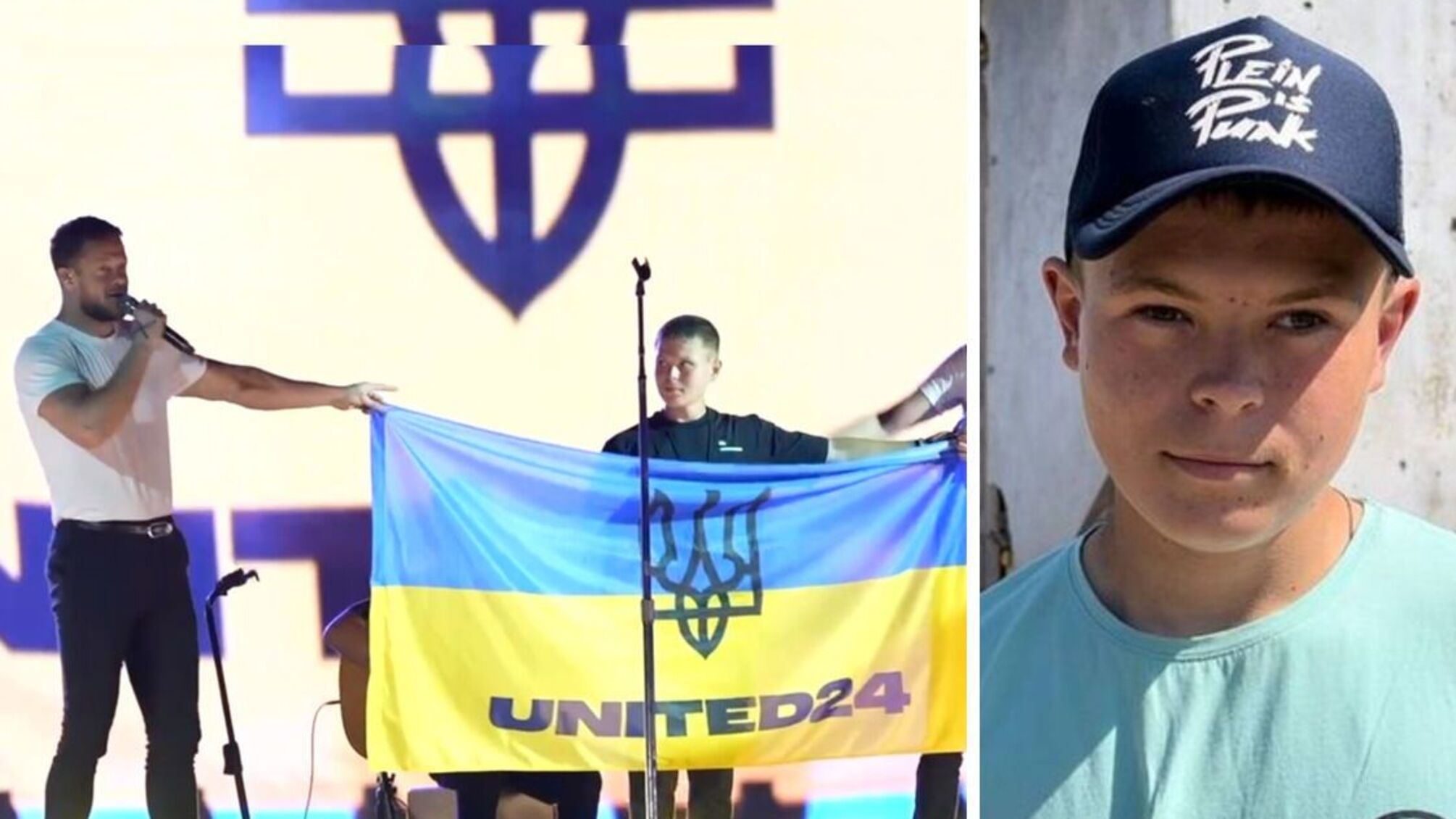 Саша из клипа Crushed из Новогригорьевки пригласили на сцену Imagine Dragons