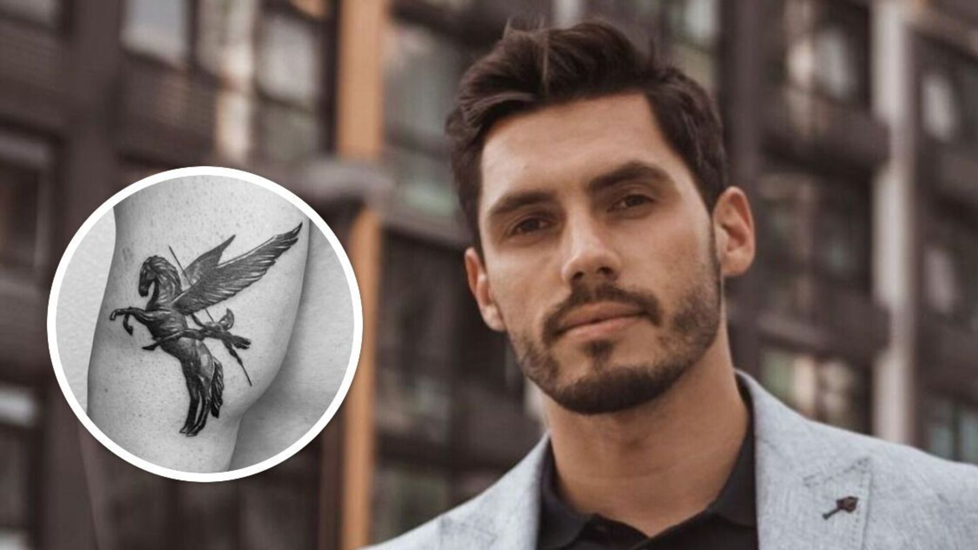 Новая татуировка Добрынина: мифического коня он набил на руке