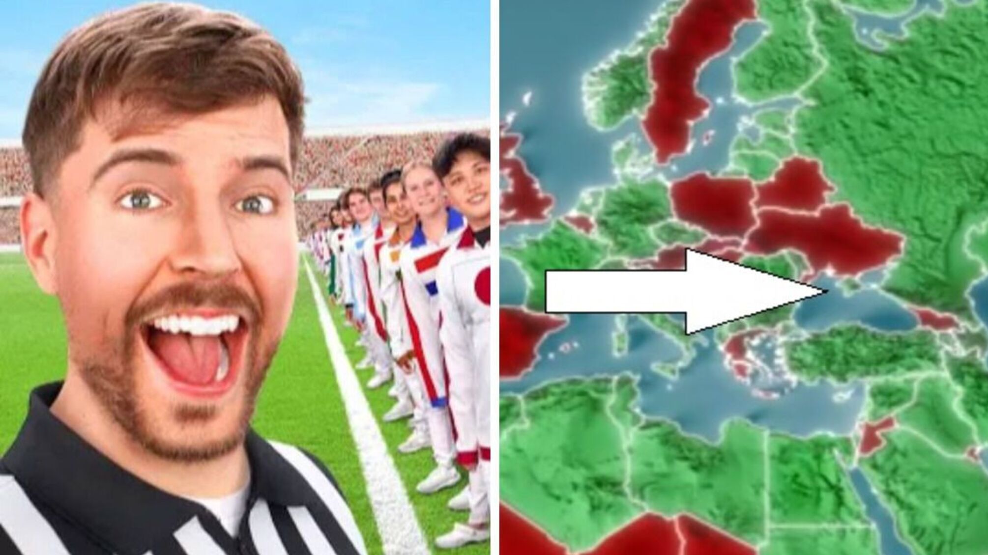 MrBeast запросив росіянина на своє шоу та показав Крим як частину рф