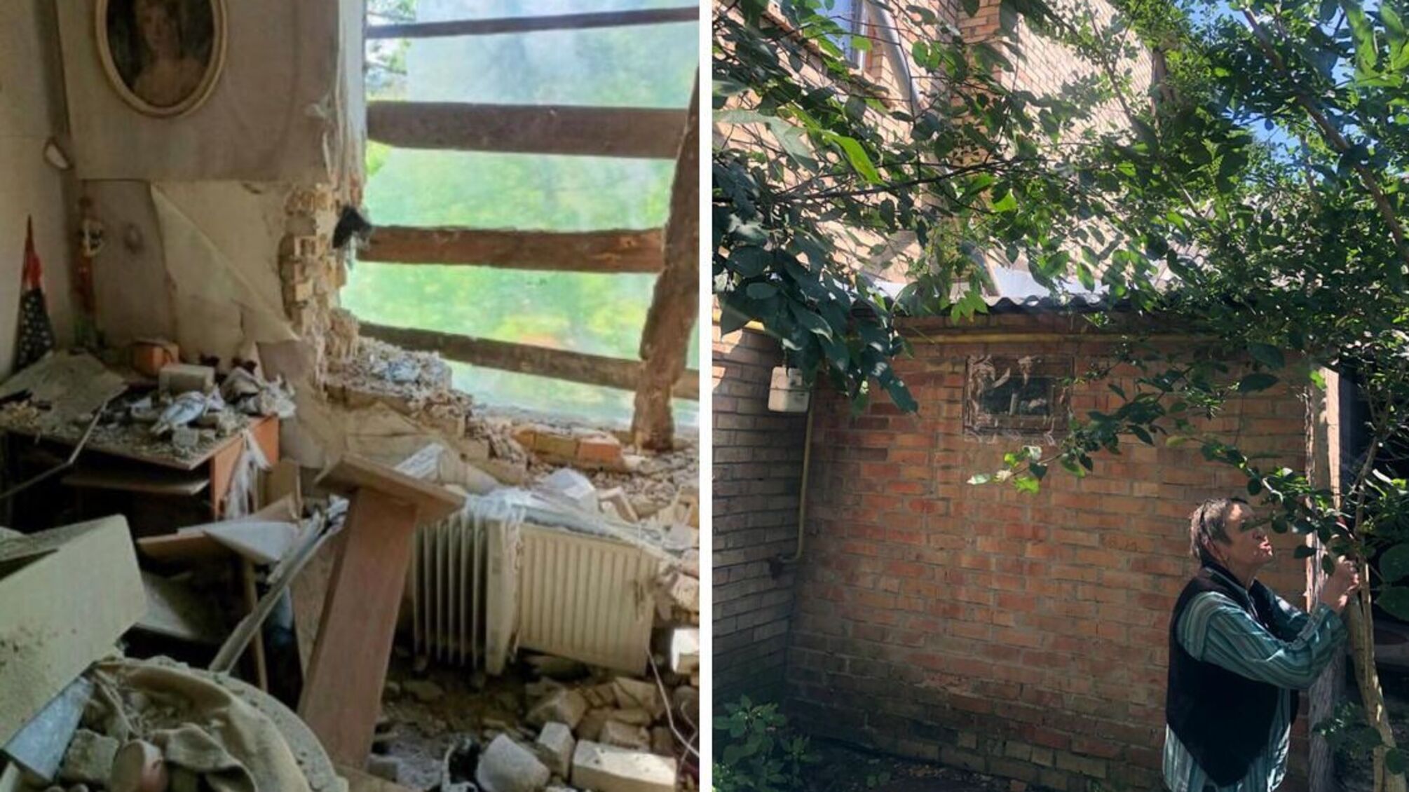 В Ирпене 80-летняя женщина самостоятельно восстанавливает поврежденный дом