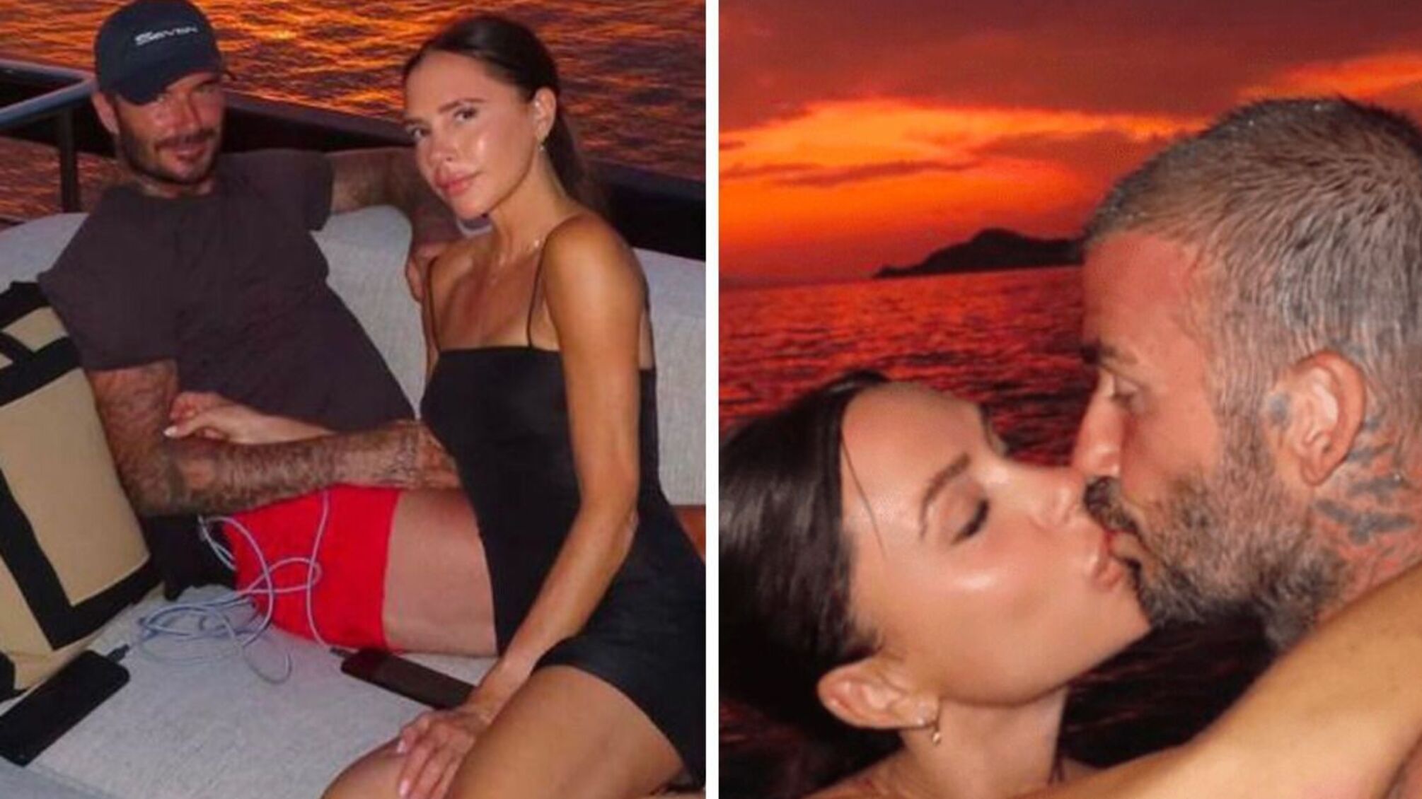 Вікторія Бекхем разом із Девідом та дітьми на відпочинку на морі у Хорватії 