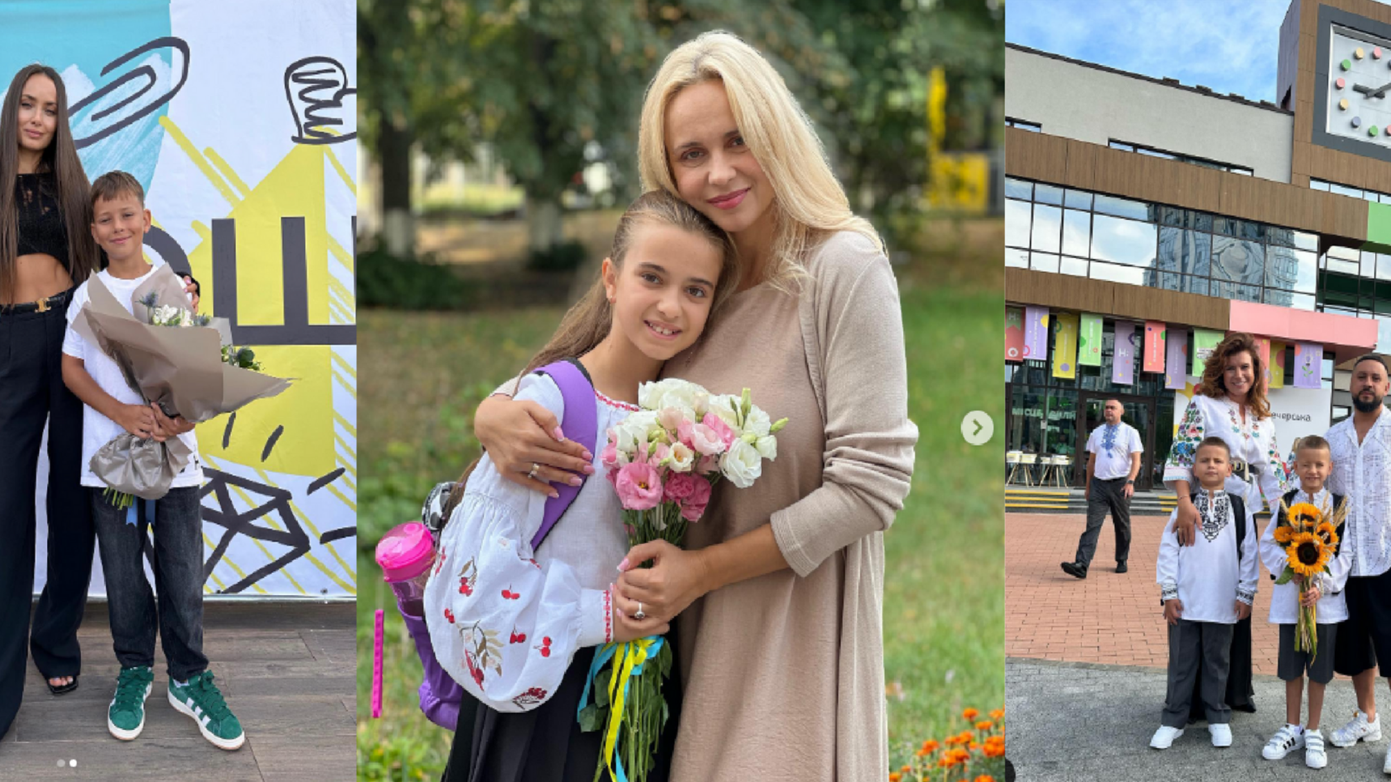 Звездный первый звонок: украинские селебритиз поделились тем, как праздновали Первое сентября со своими детьми