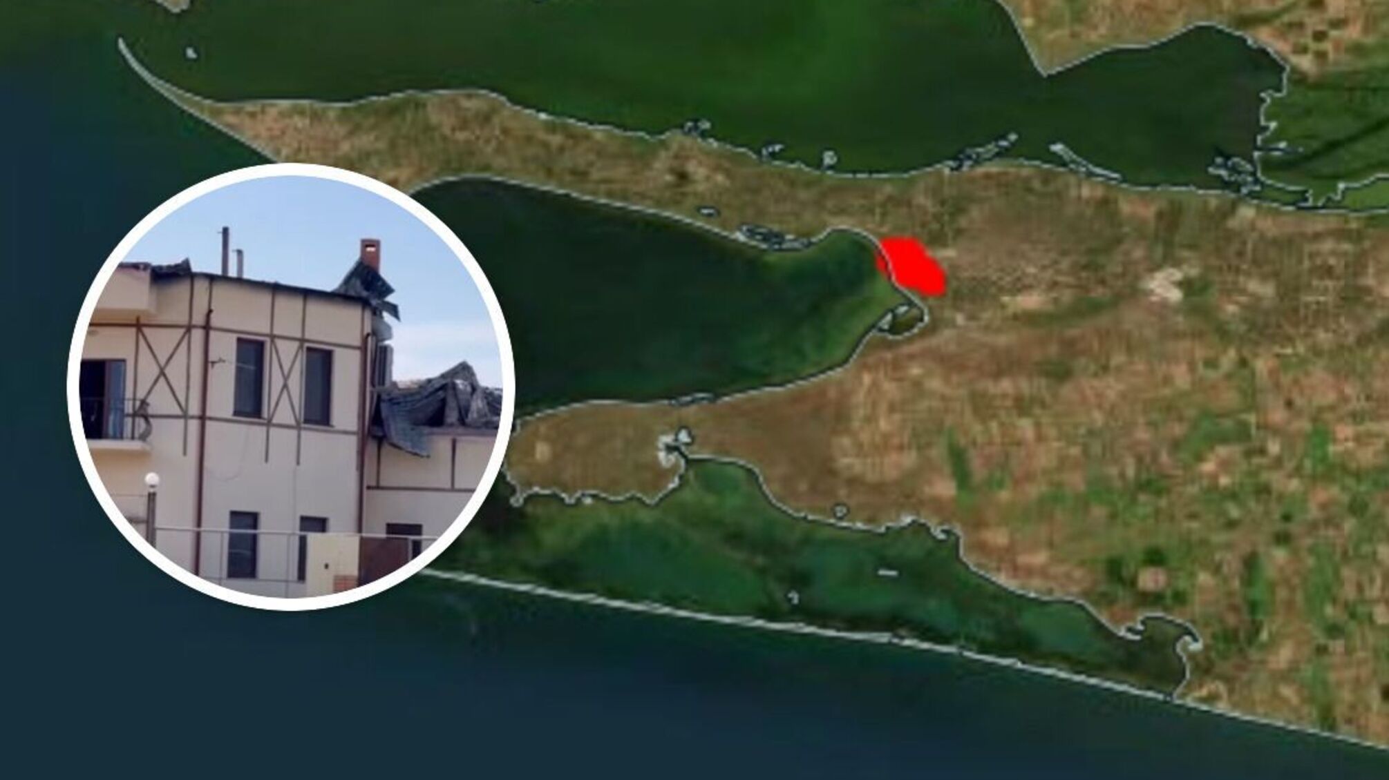 На Кинбурнской косе ВСУ накрыли 'дачу Меладзе', которую облюбовали россияне