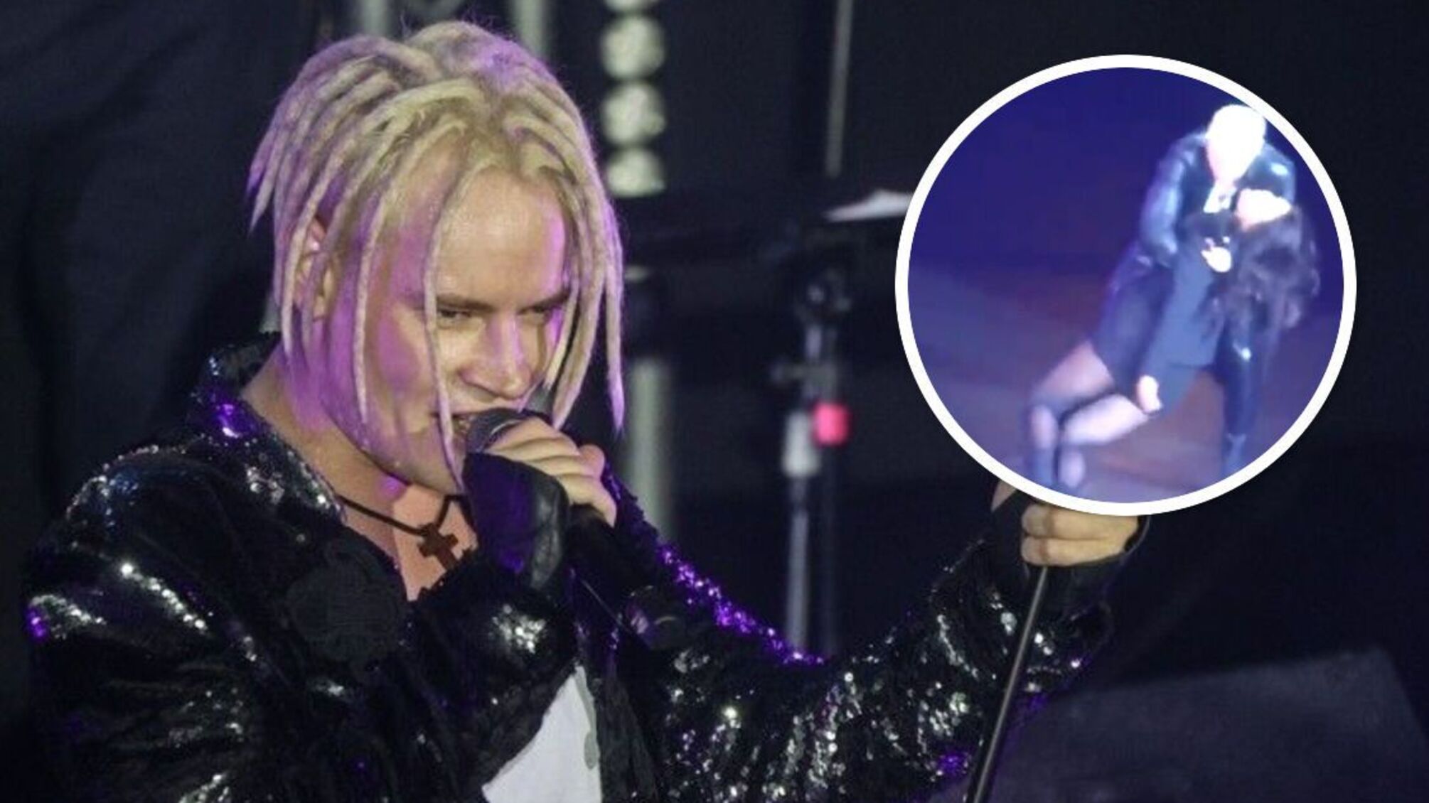 Фанатка упала в обморок во время танца с певцом Shaman на концерте в Петербурге