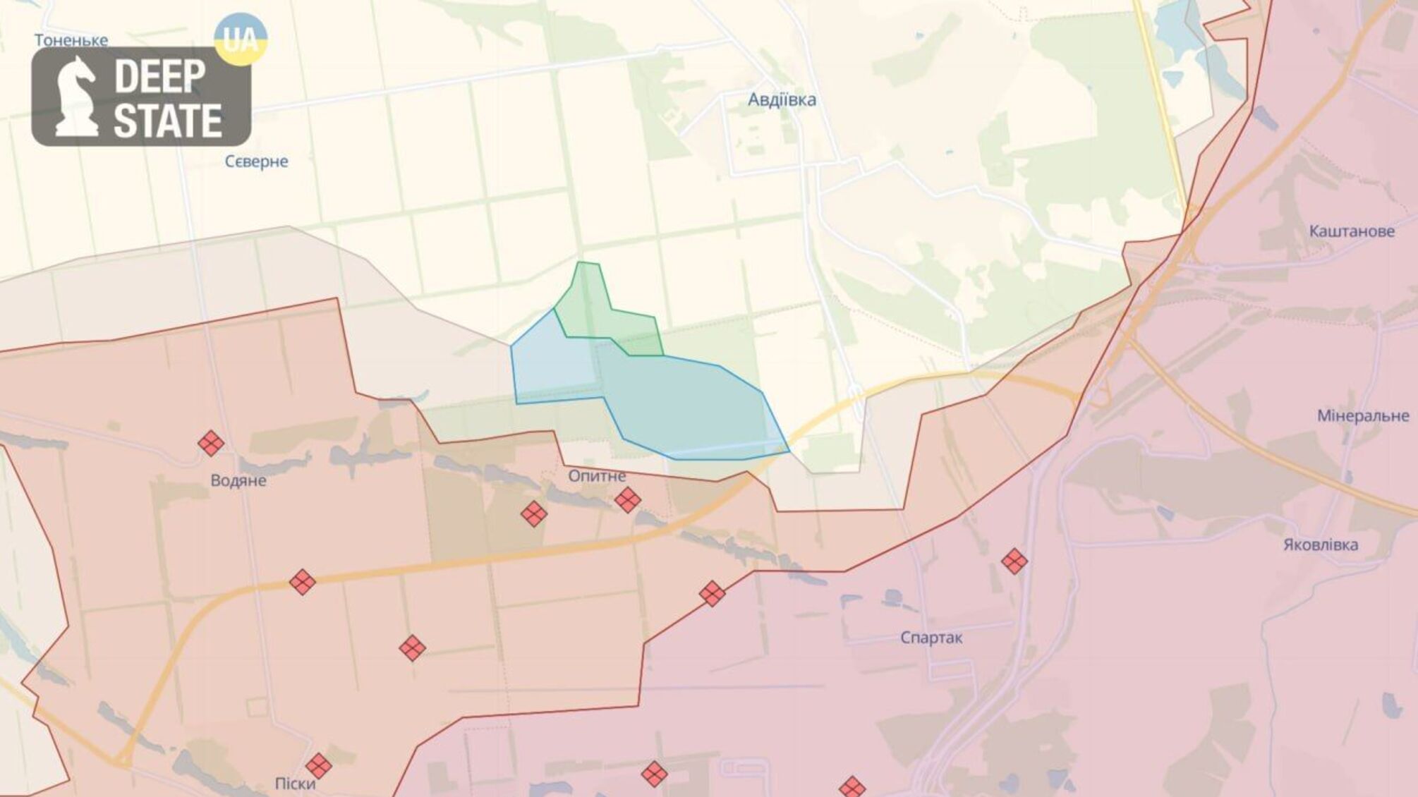 Українські військові взяли контроль над частиною населеного пункту Опитне