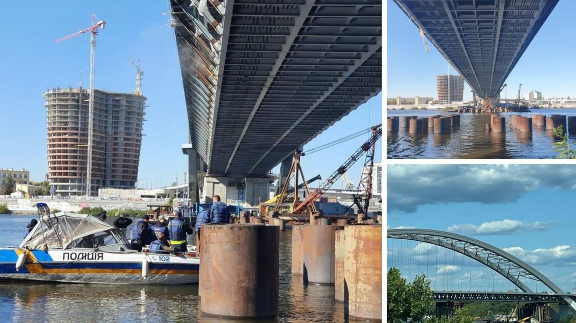 Разворовали 6 млн грн на подводных работах во время строительства Подольского моста