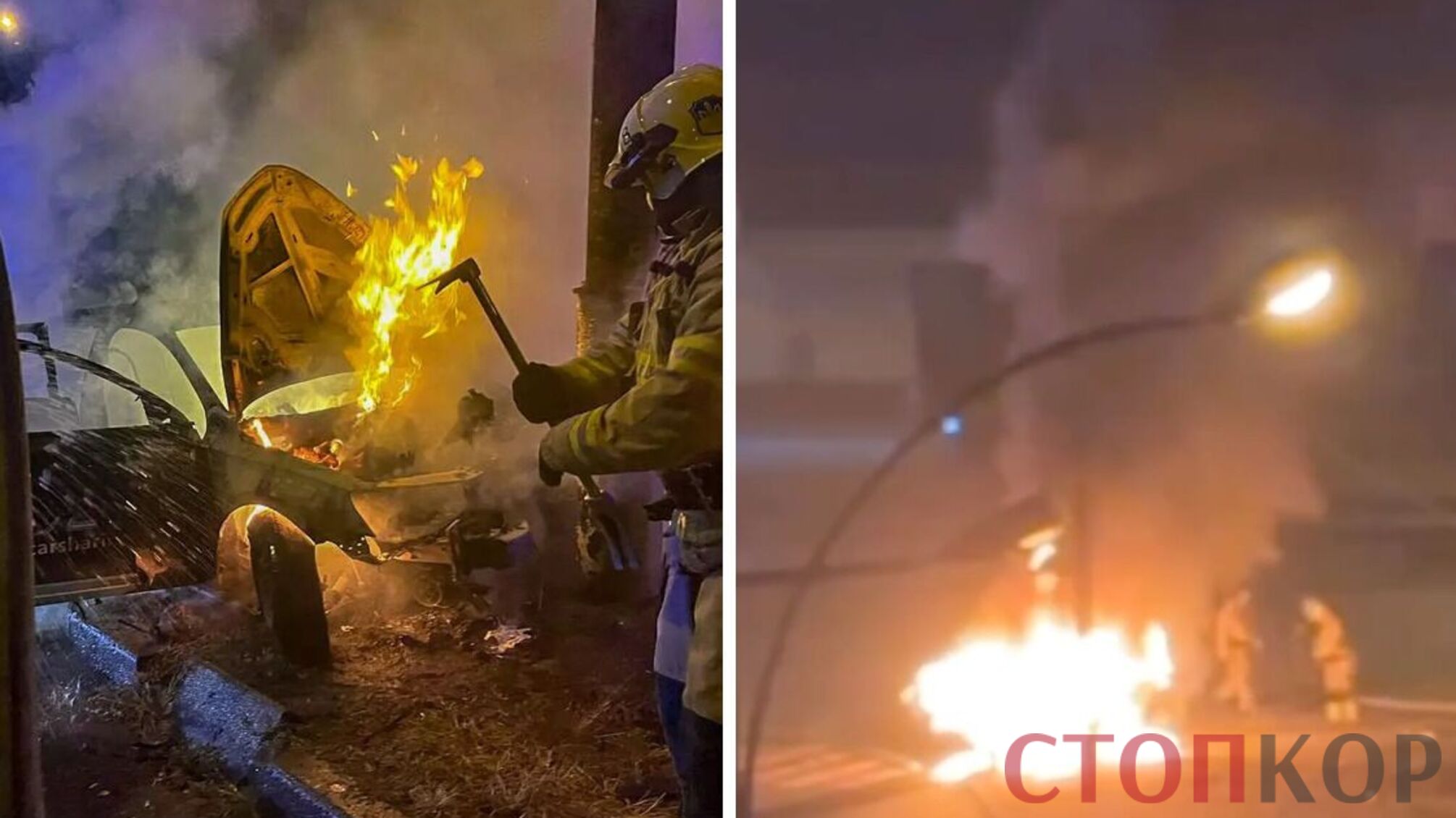 В Киеве возле ТЦ взорвался автомобиль с пассажирами: что известно