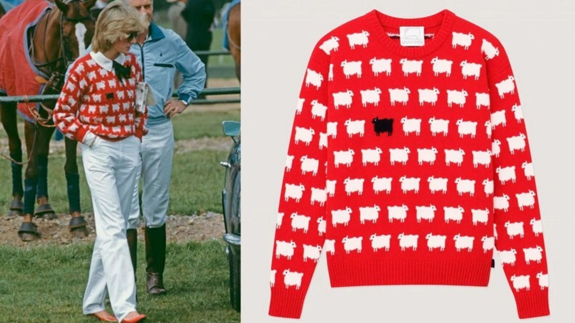 Свитер принцессы Дианы с черной овечкой продали за $1,14 млн