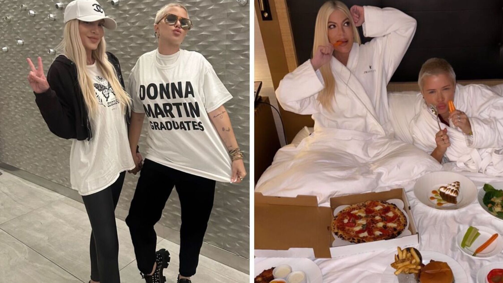 Торі Спеллінг на вечірці після одуження