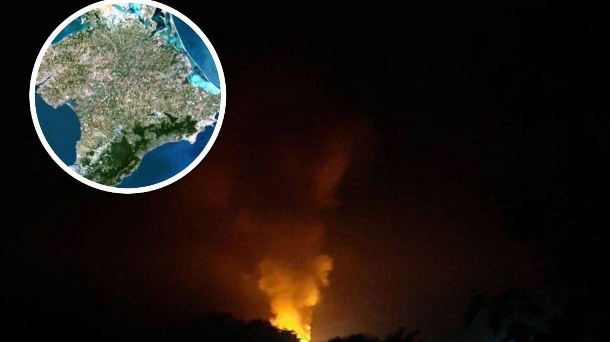 Нічні вибухи в окупованому Криму: уражено війсковий аеродром Саки