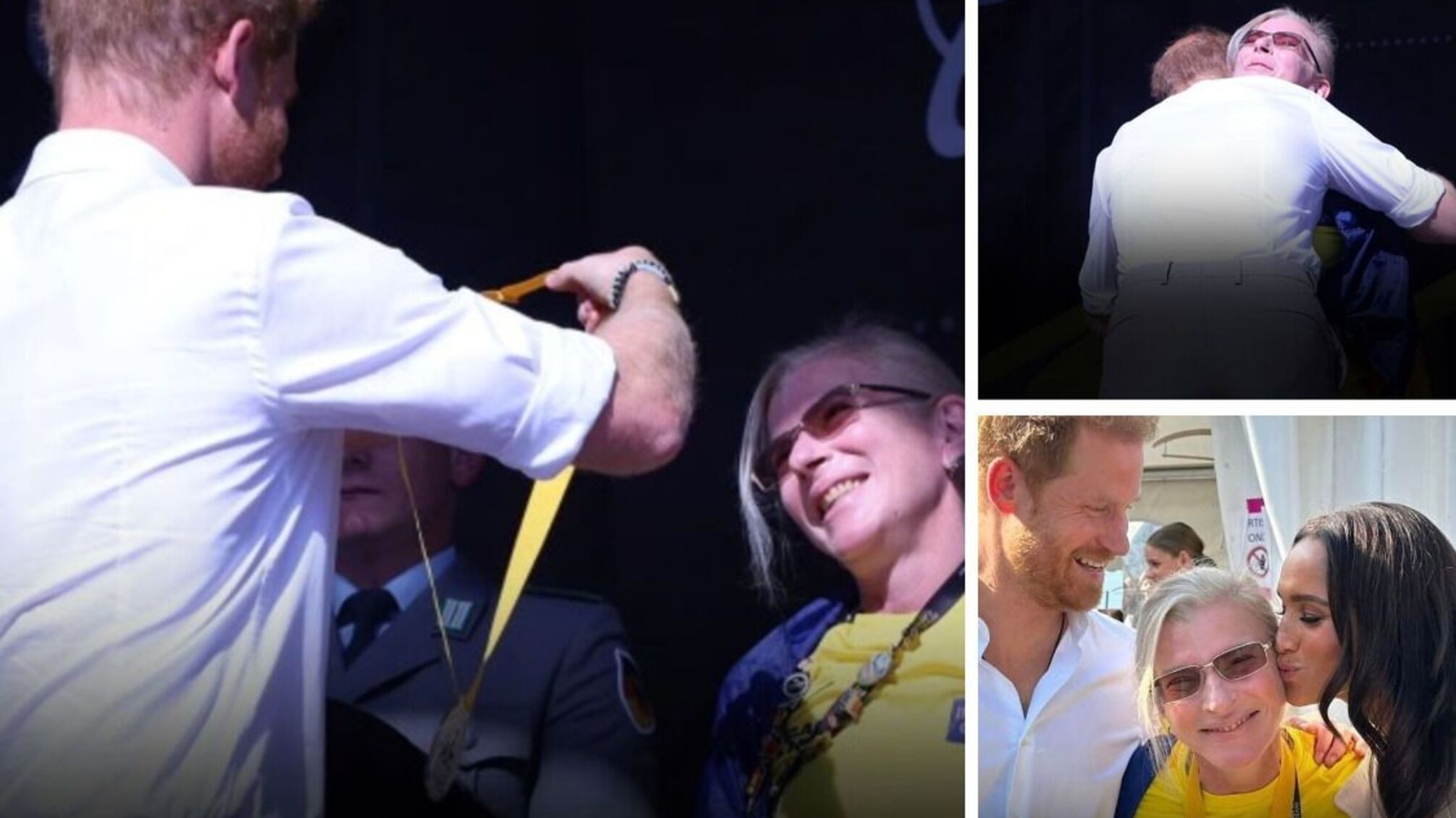 Медаль та обійми від Гаррі та поцілунок від Меган