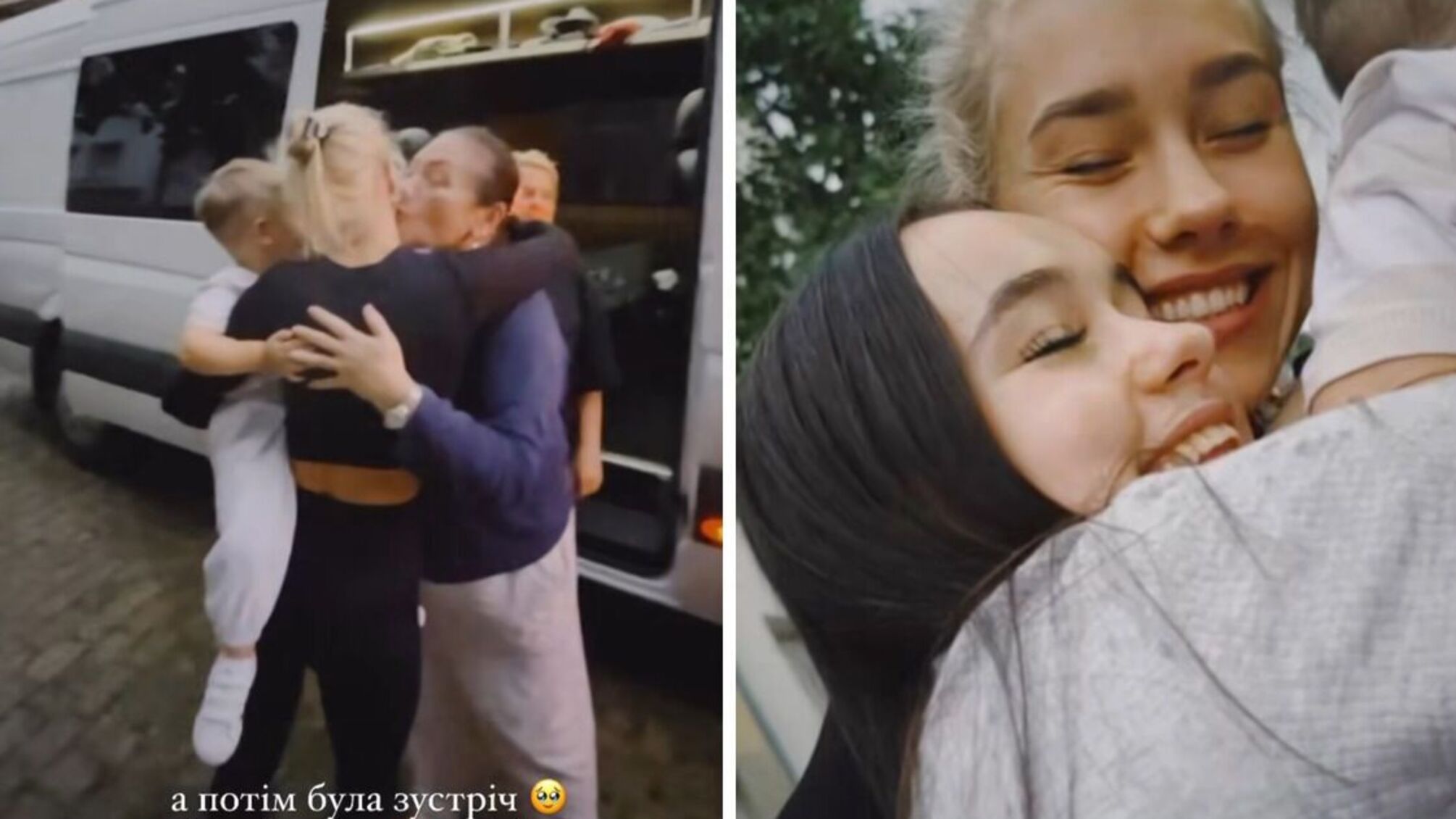 Плакали от радости и обнимались под дождем: Даша Квиткова встретилась с мамой и сестрой