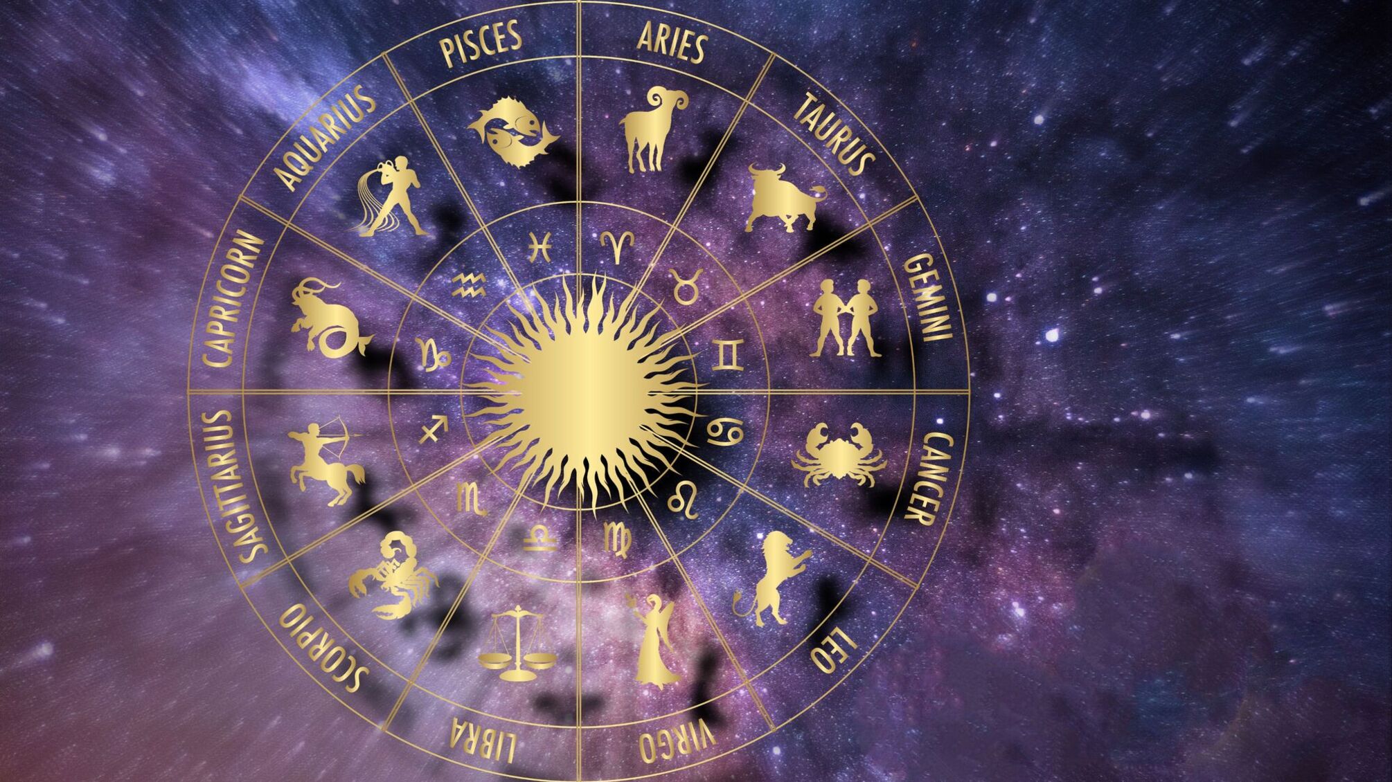12 знаков зодиака по кругу