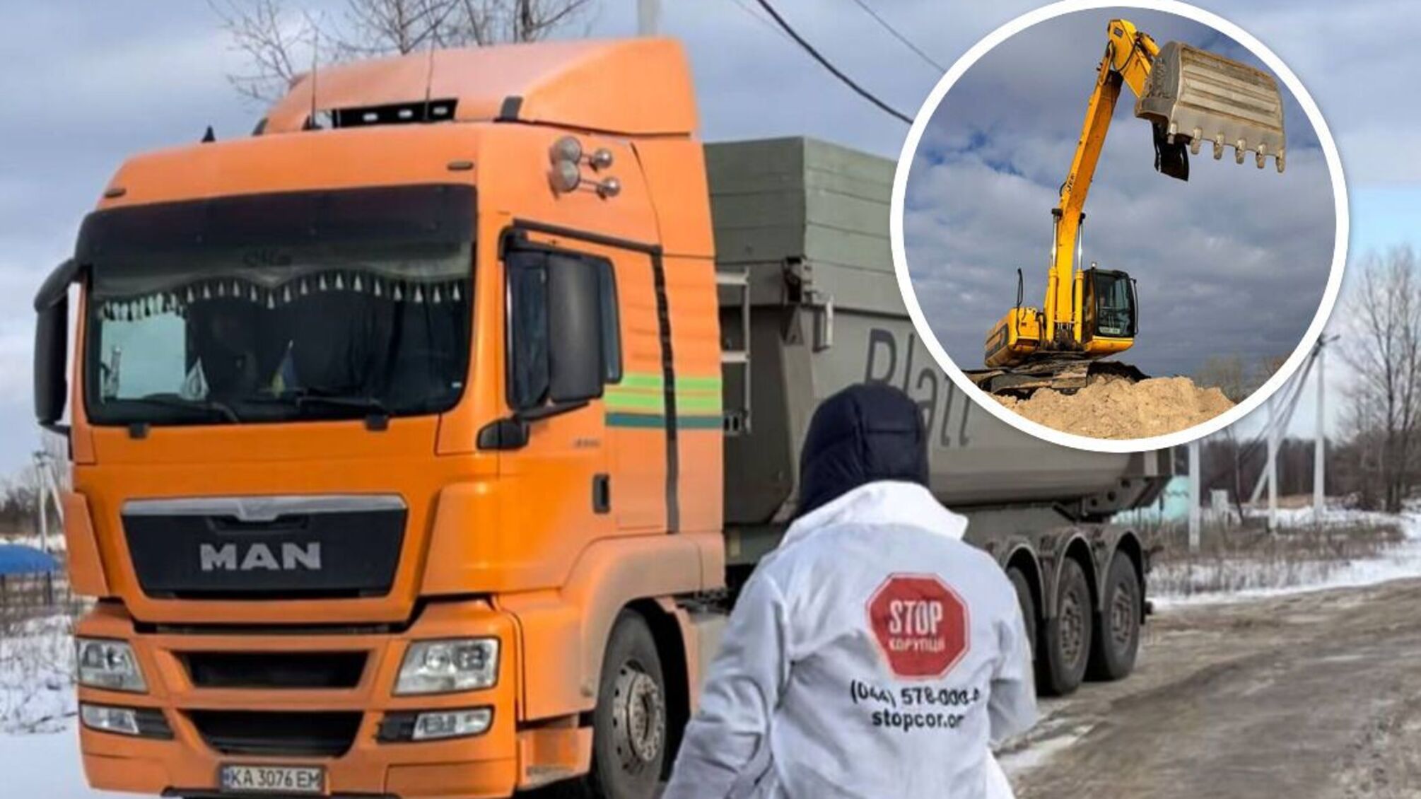 Схватили за горло: пойманные на краже песка в Конча-Заспе люди экснардепа Малича напали на журналиста (видео)