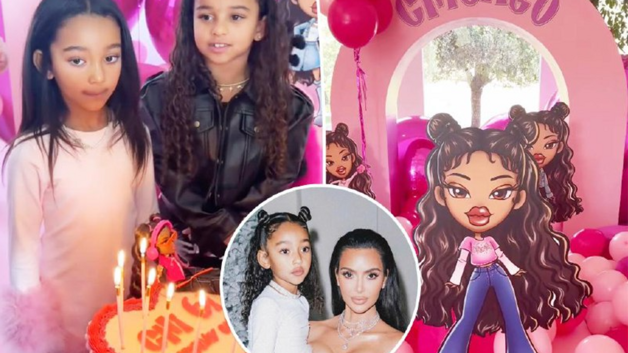 Младшая дочь Ким Кардашьян отметила 6-й день рождения на вечеринке в стиле Bratz