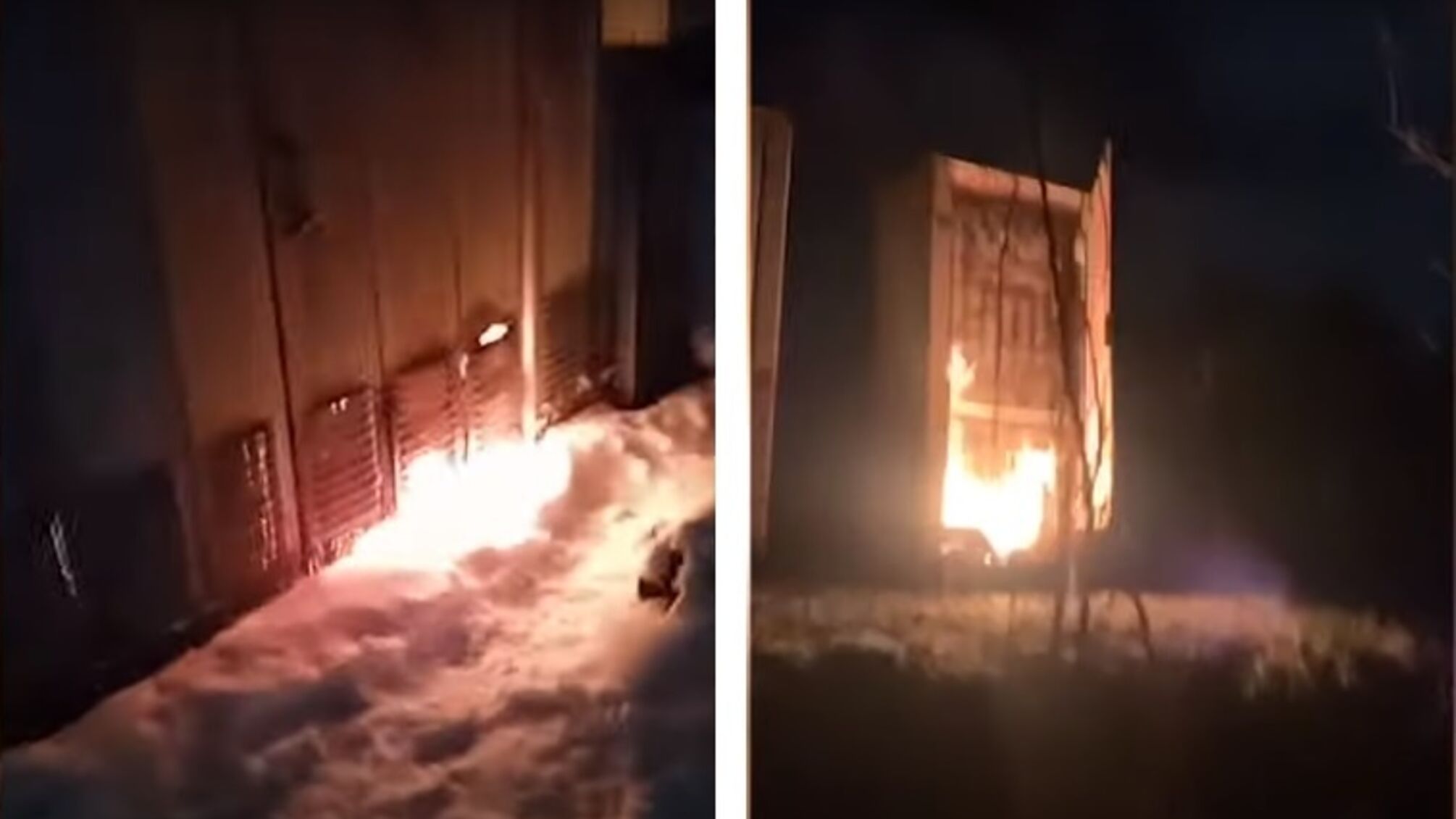 Противники путинского режима сожгли релейные шкафы