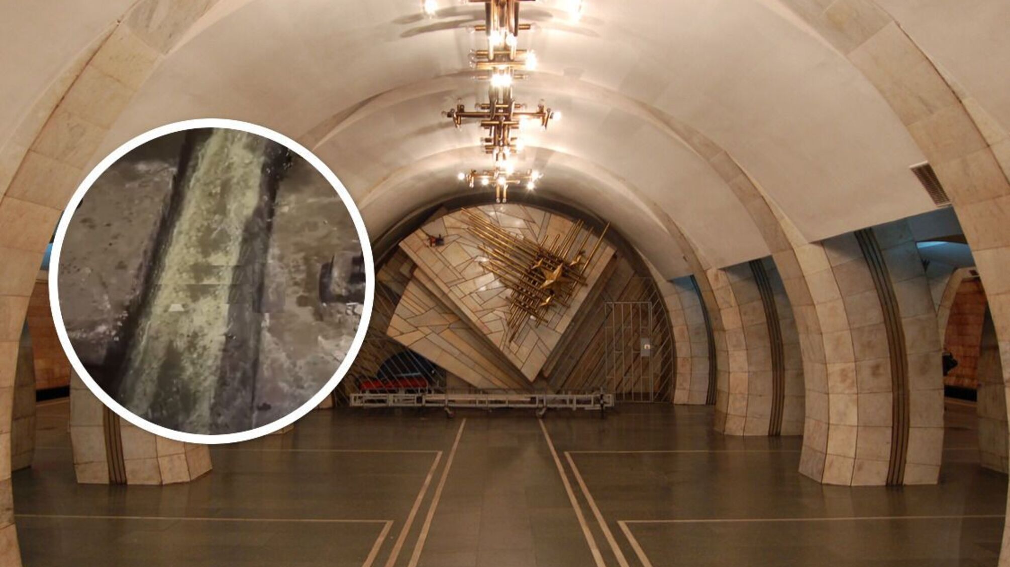 'Фонтан' на станции Лыбидская: в столичном метро – новое подтопление