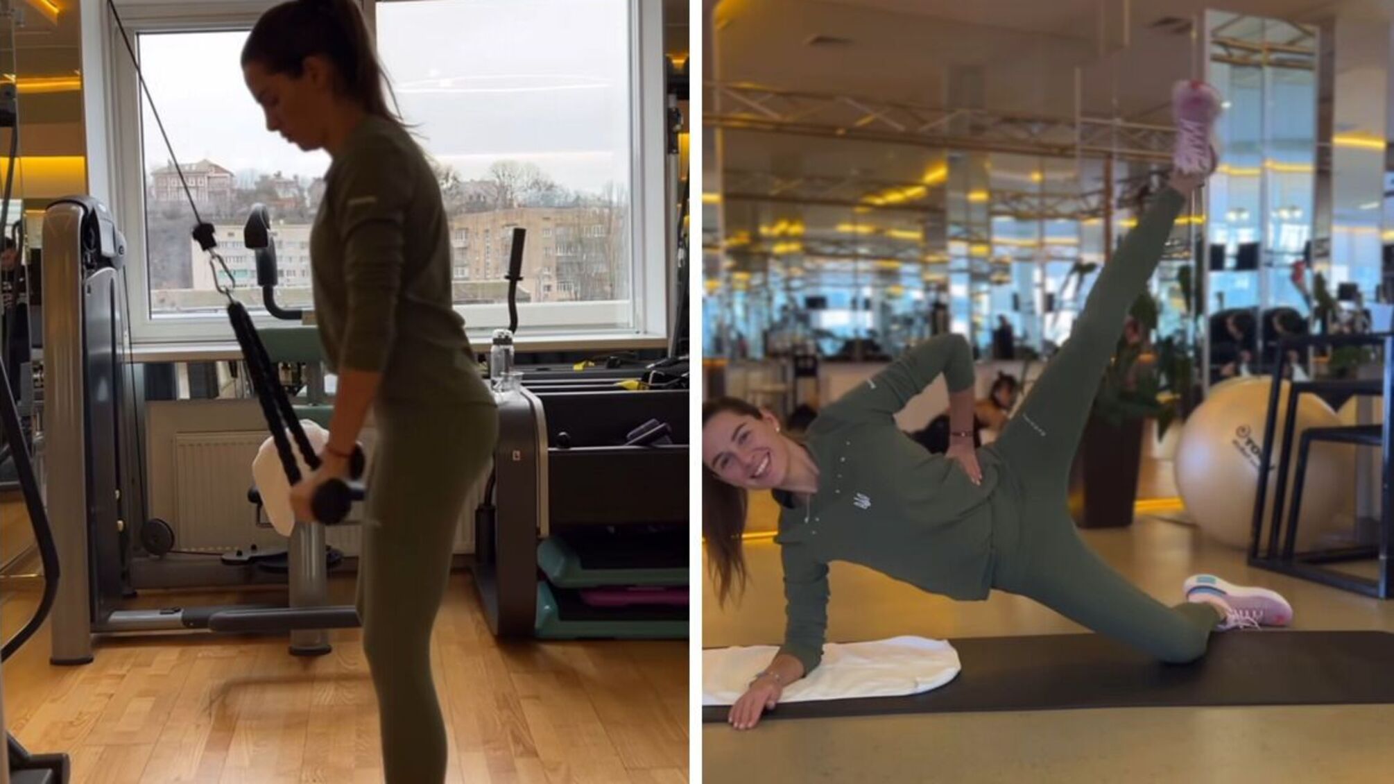 Кристина Решетник в спортивном зале