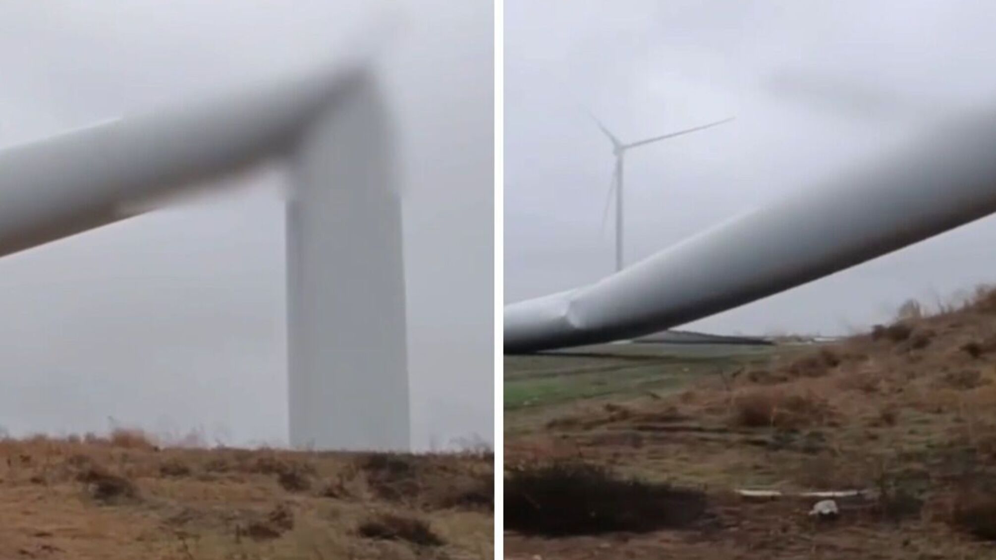 В Одесской области упал ветрогенератор