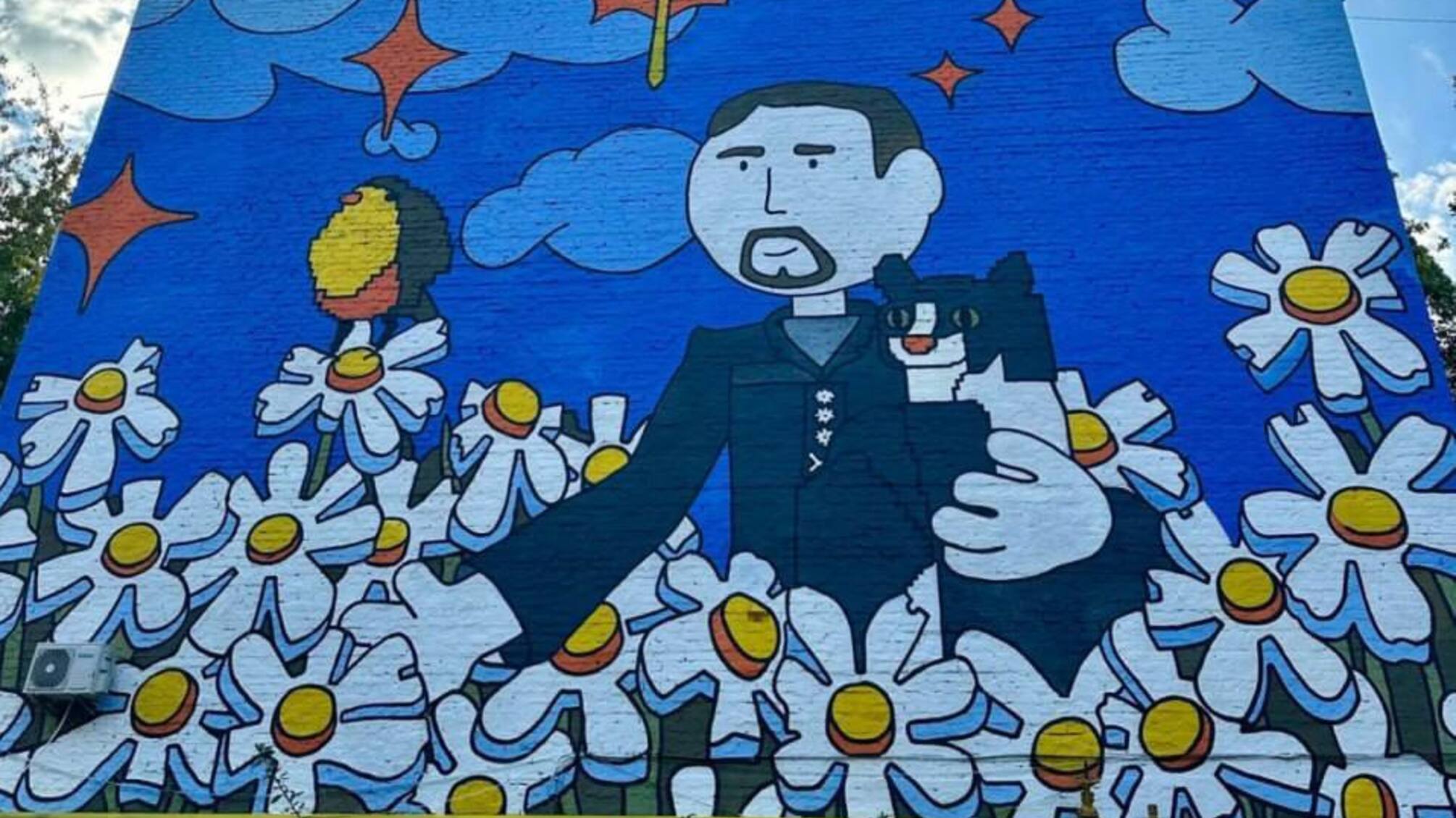 Стінопис на честь Буданова