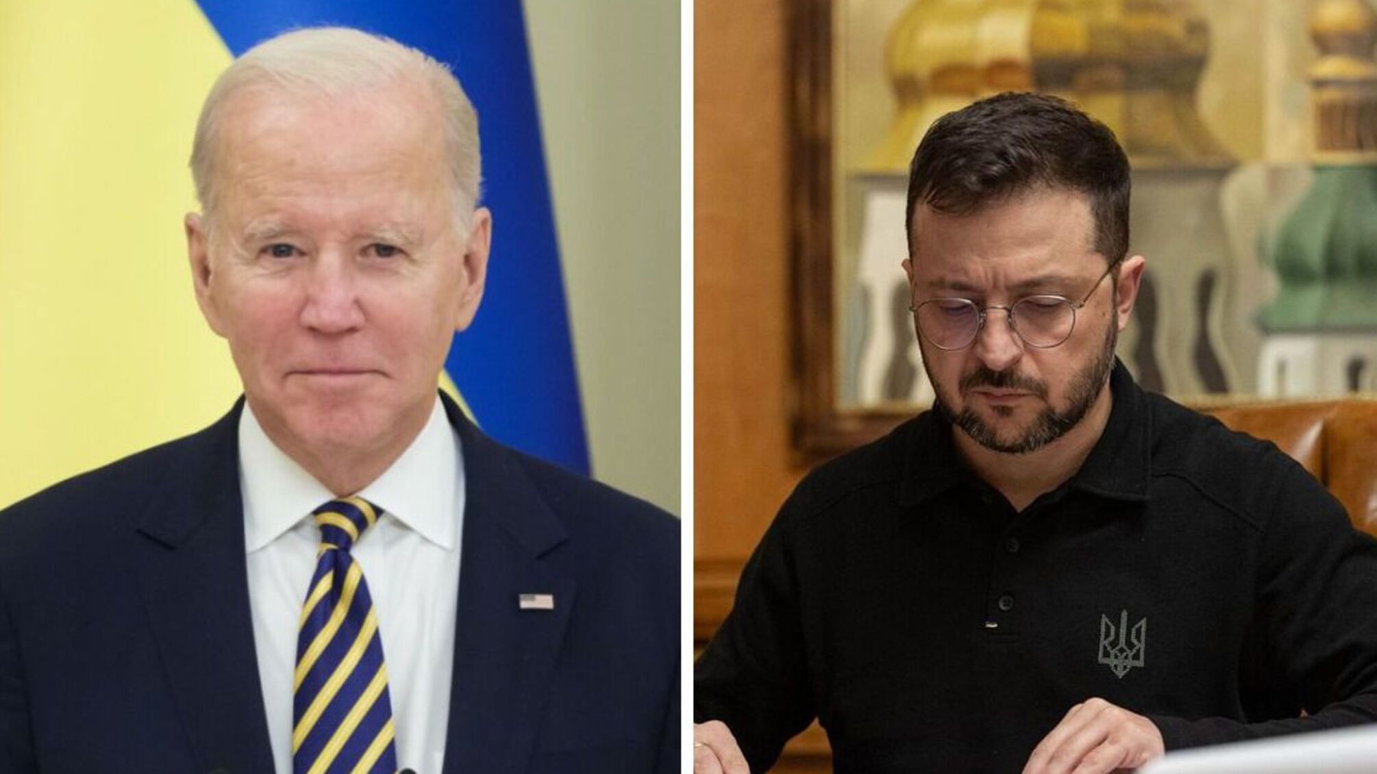 Джо Байден и Владимир Зеленский