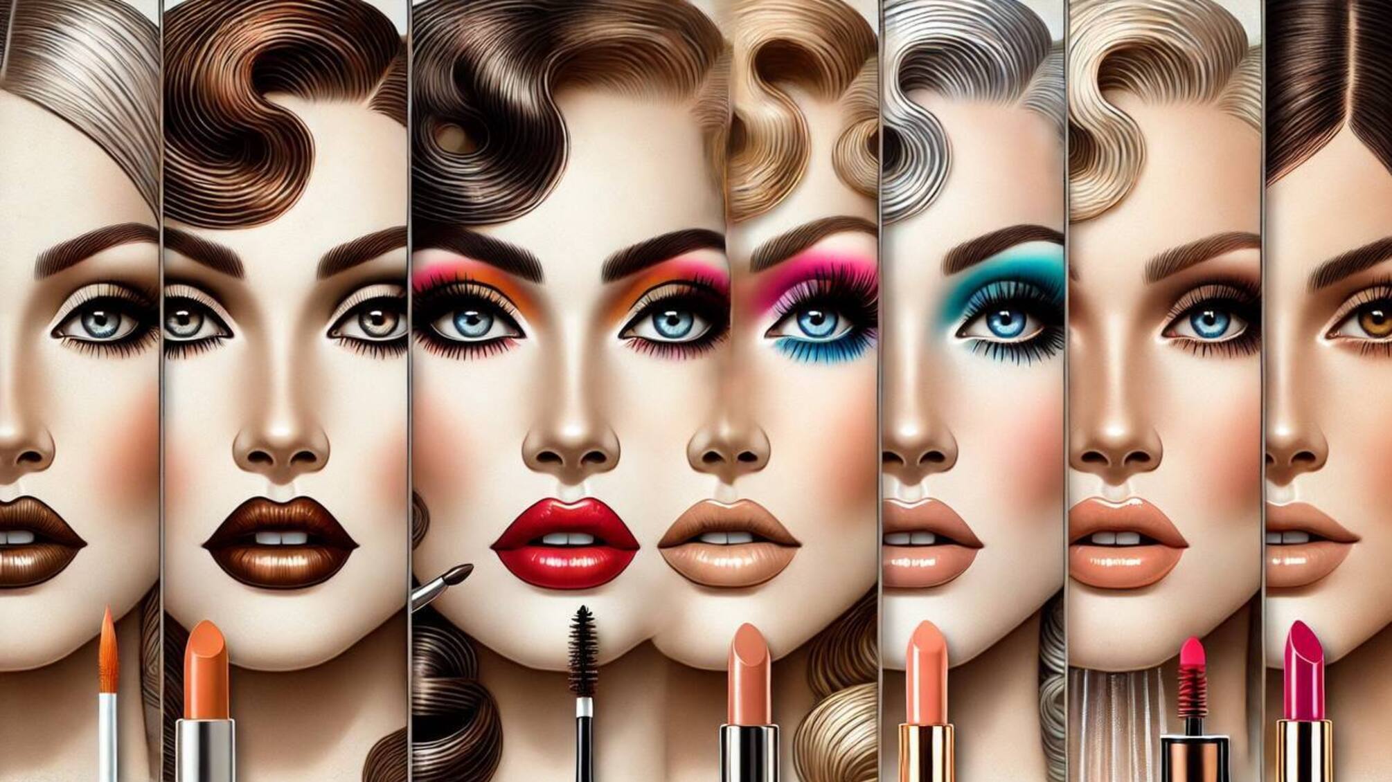 Ретроспектива самых популярных тенденций в макияже от 1900-х до настоящего времени