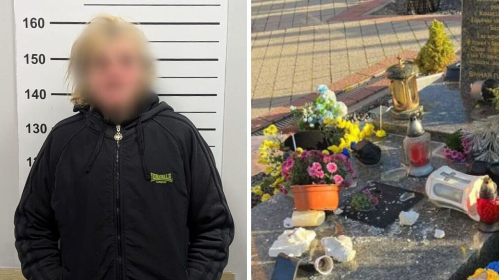 Полиция задержала львовянку, которая осквернила могилы на Лычаковском кладбище