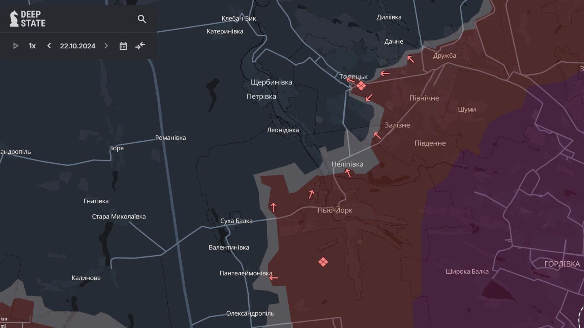 Оккупанты активизировали наступление в Торецке и в других направлениях