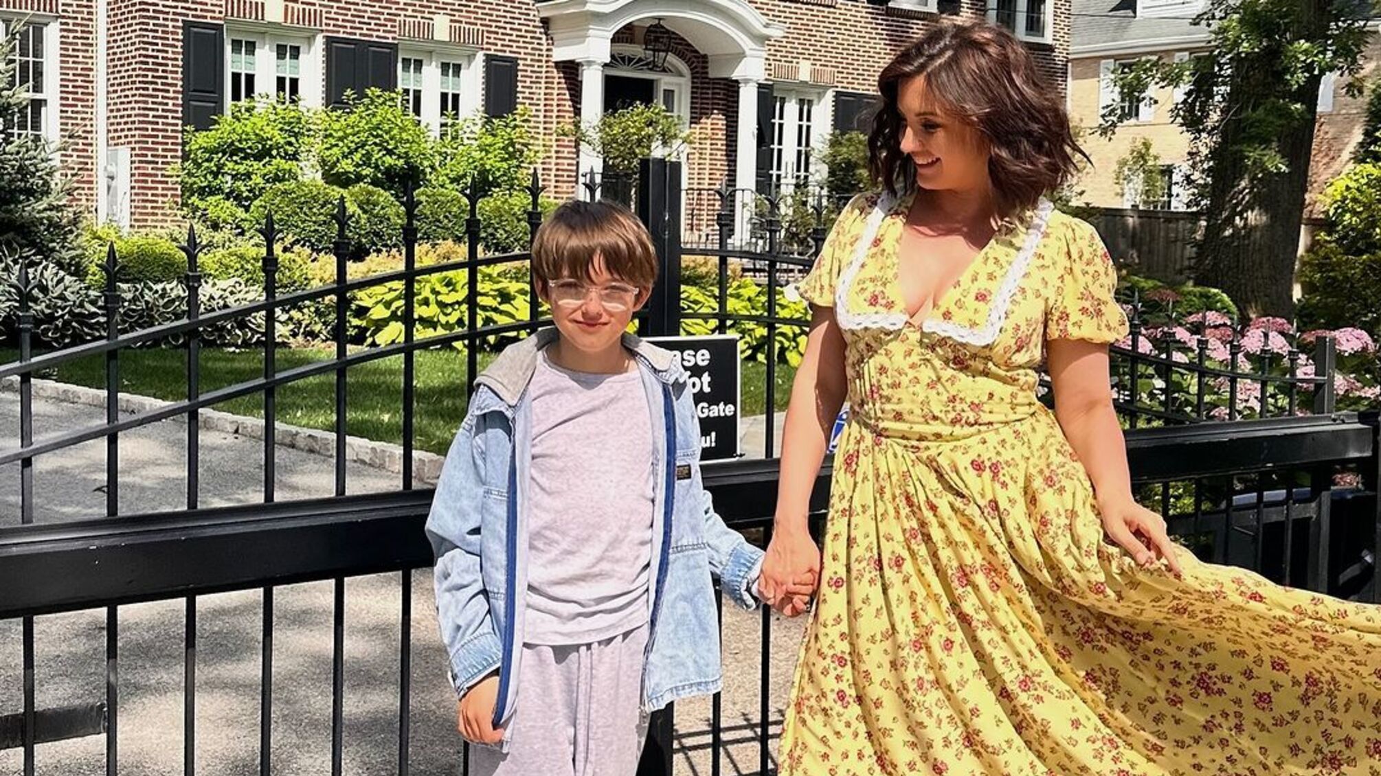 Оля Цибульская с сыном