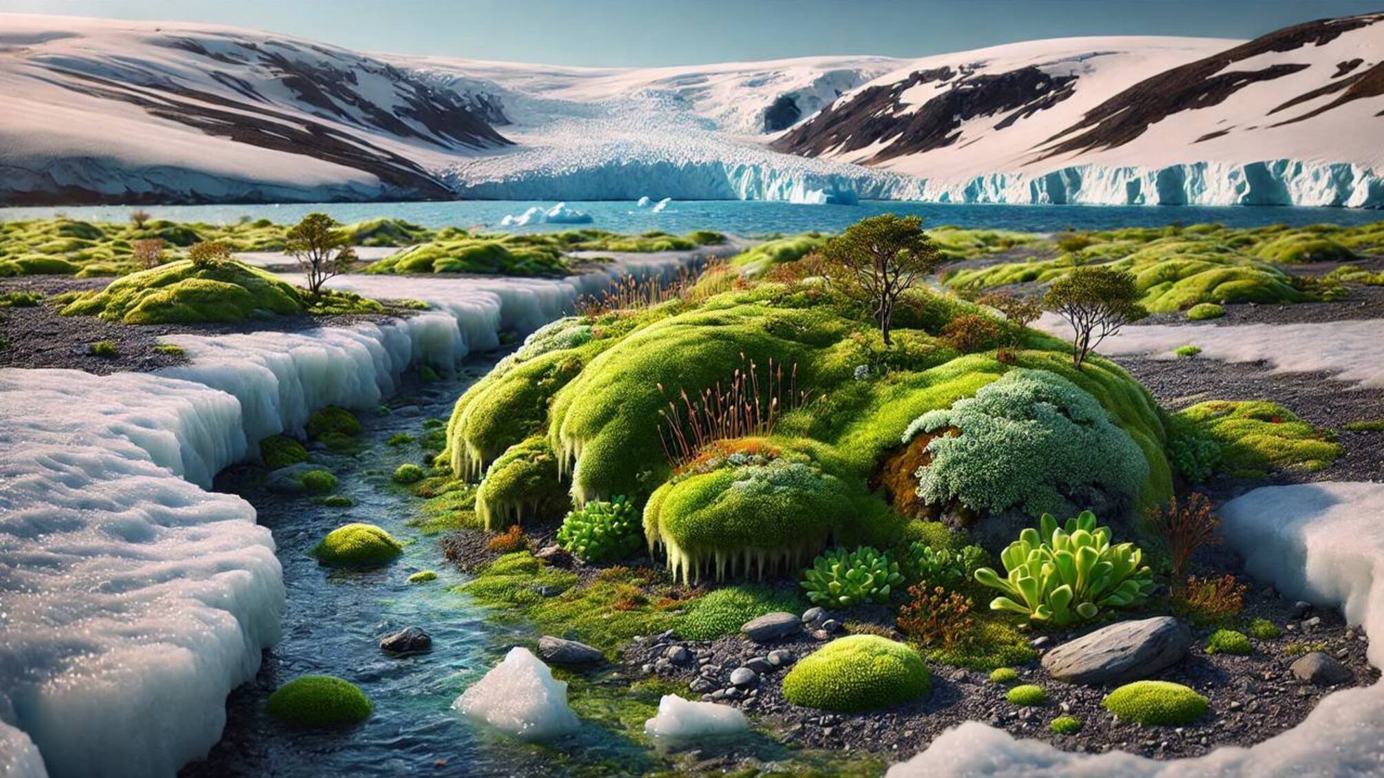 зміни клімату стимулюють ріст рослинності на крижаному континенті