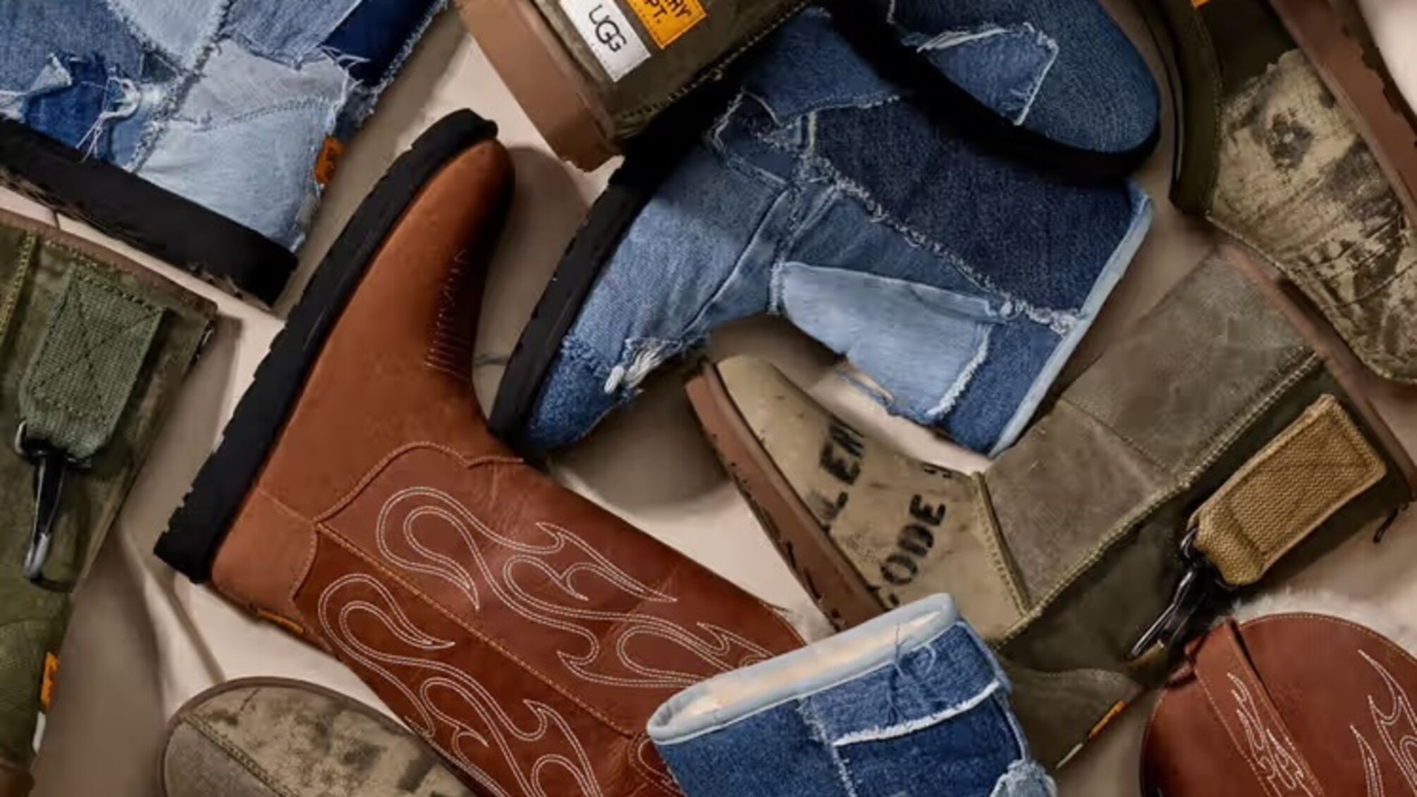 Нова колекція UGG : ковбойські та джинсові чоботи з перероблених матеріалів