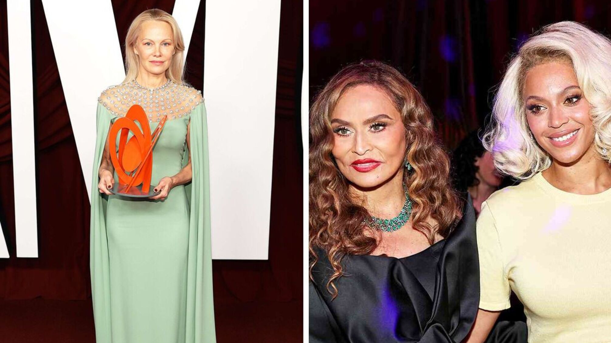 Памела Андерсон і Beyoncé з мамою