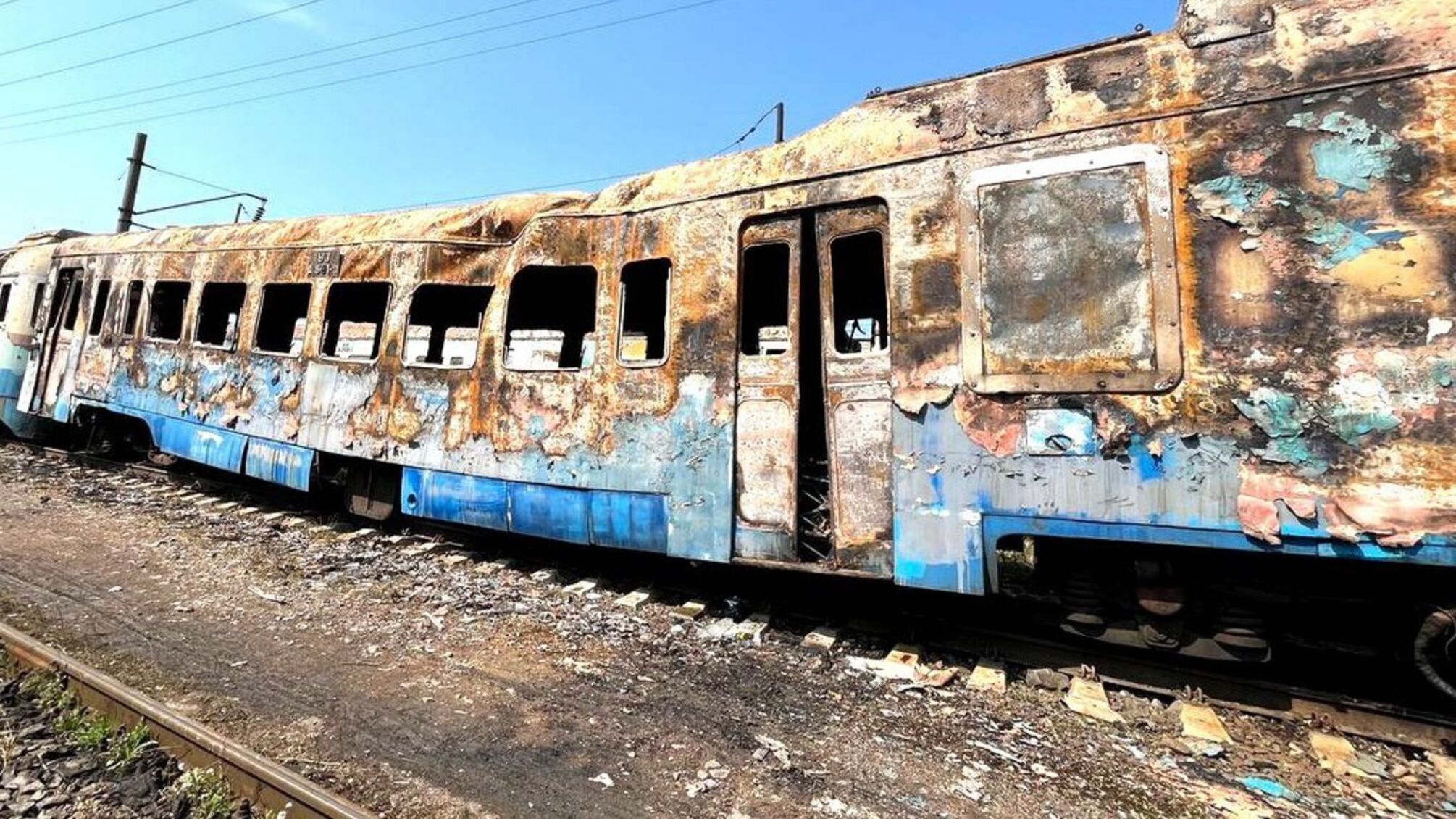 Спалений вагон