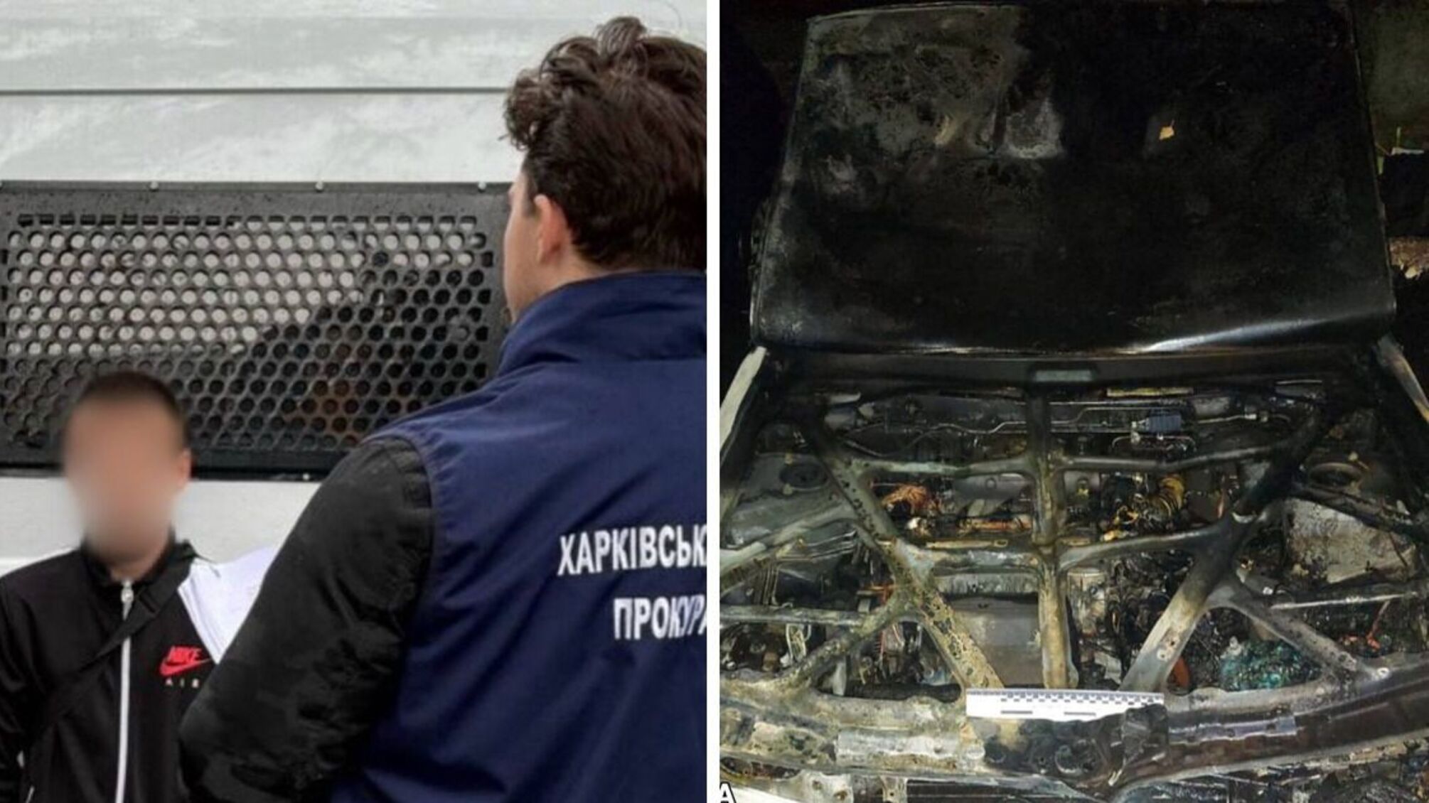 Мужчина поджег автомобиль