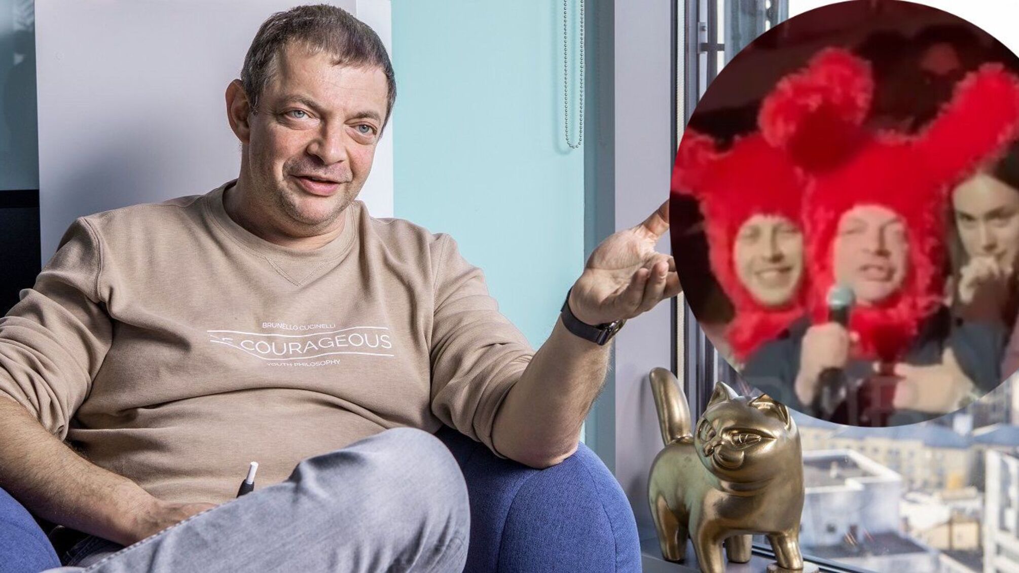 “Трохи пере святкував”: Олег Гороховський у капелюсі зайця привітав Monobank з днем народження