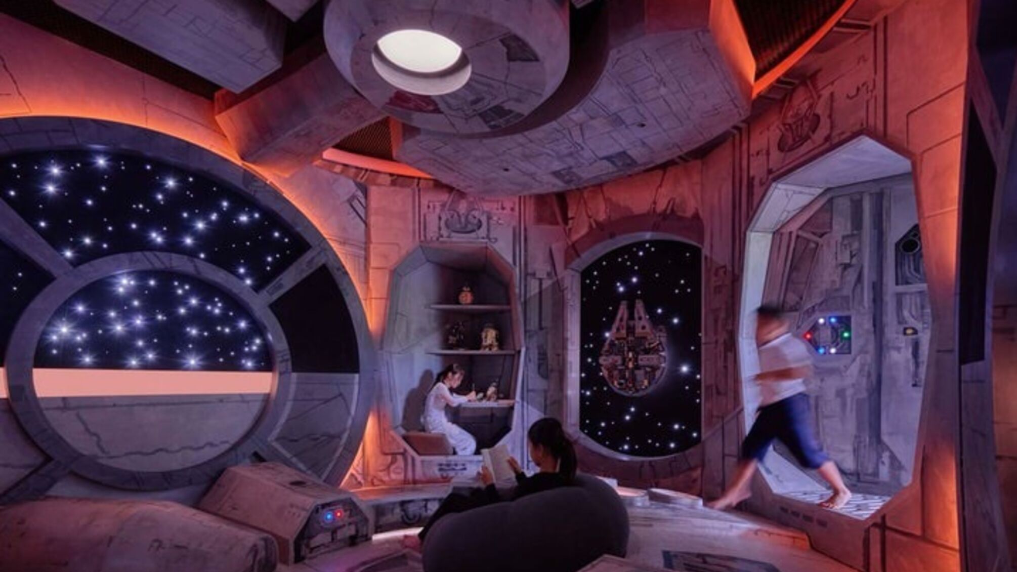 Сингапурская компания создала уникальную комнату в честь корабля из 'Звездных войн'