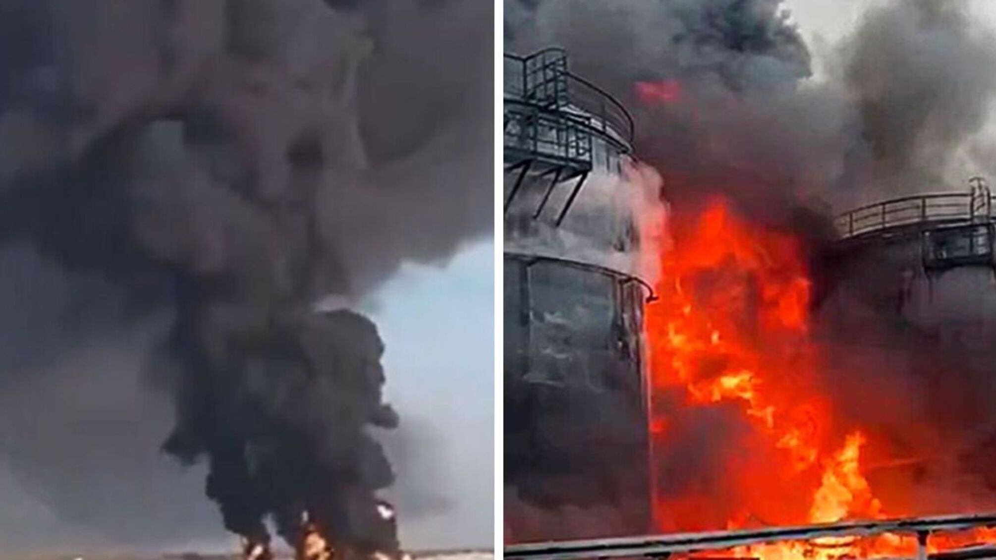 Нічна атака дронів спричинила пожежу на нафтобазі у росії