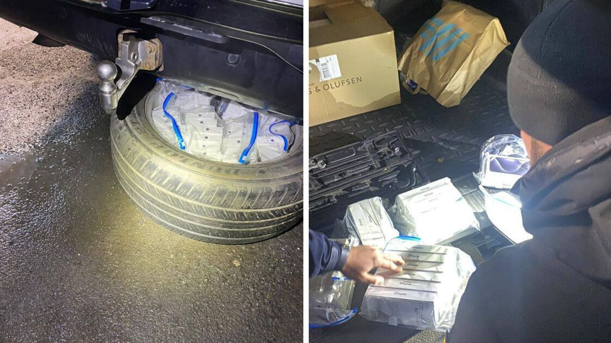 СБУ остановила Toyota Land Cruiser из 162 iPhone в запасном колесе