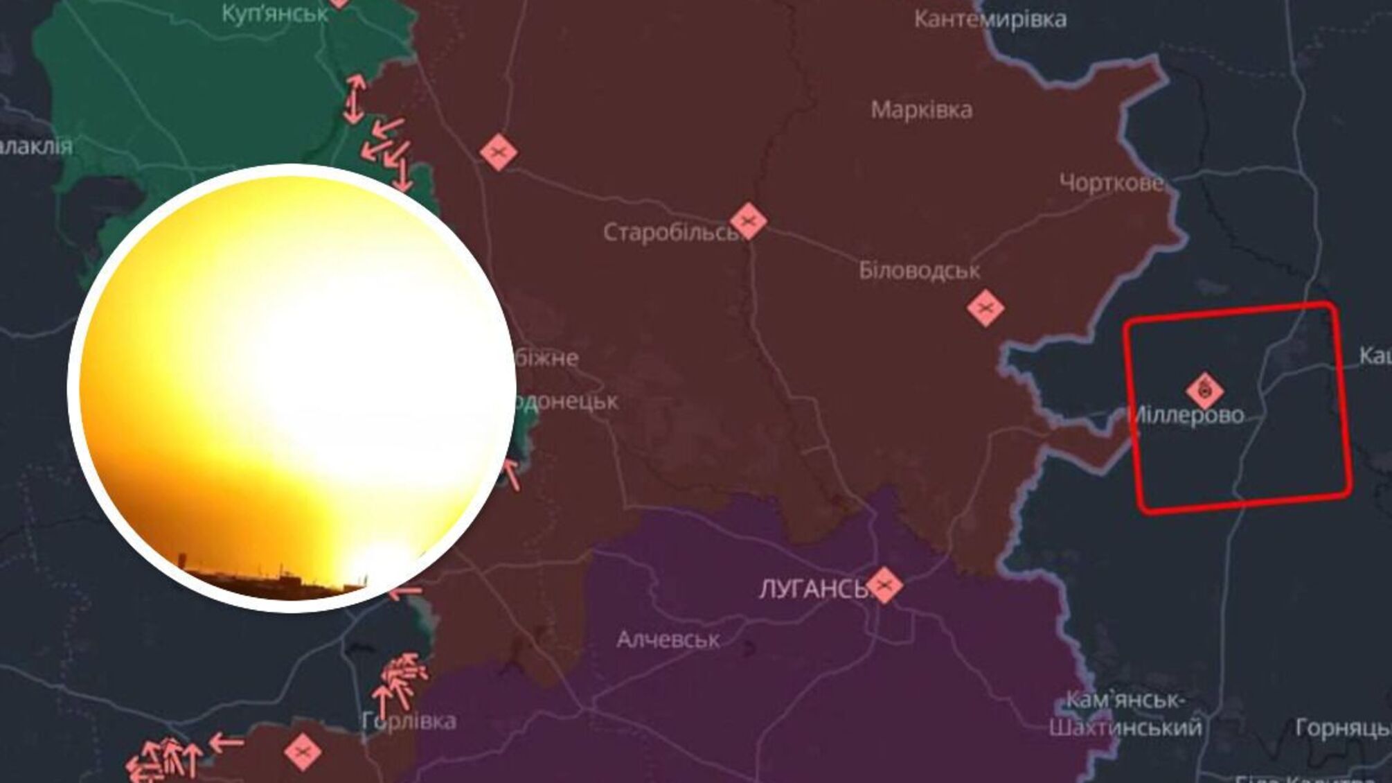 Атака дронів у районі Міллерово