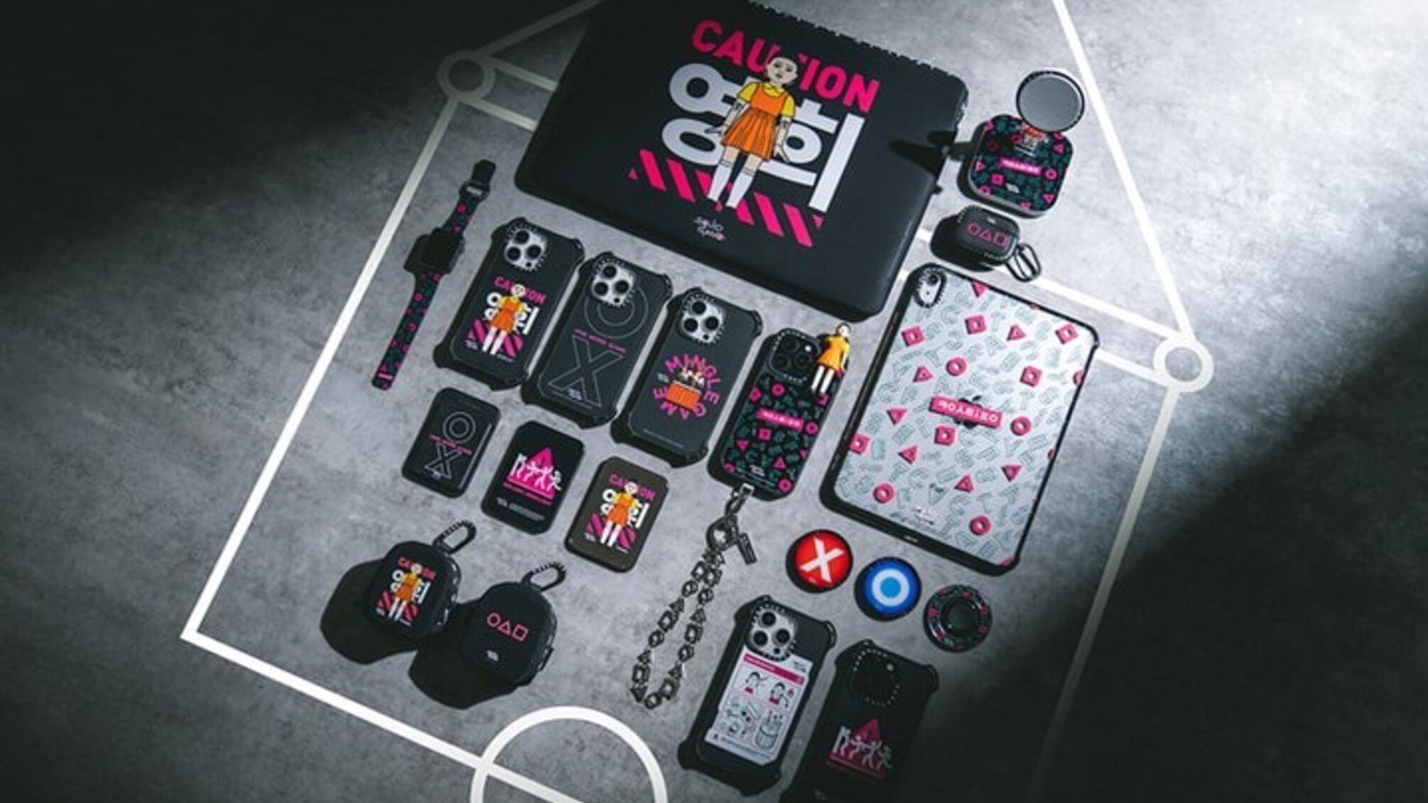 CASETiFY выпустил лимитированную серию аксессуаров в честь 'Игры в кальмары'