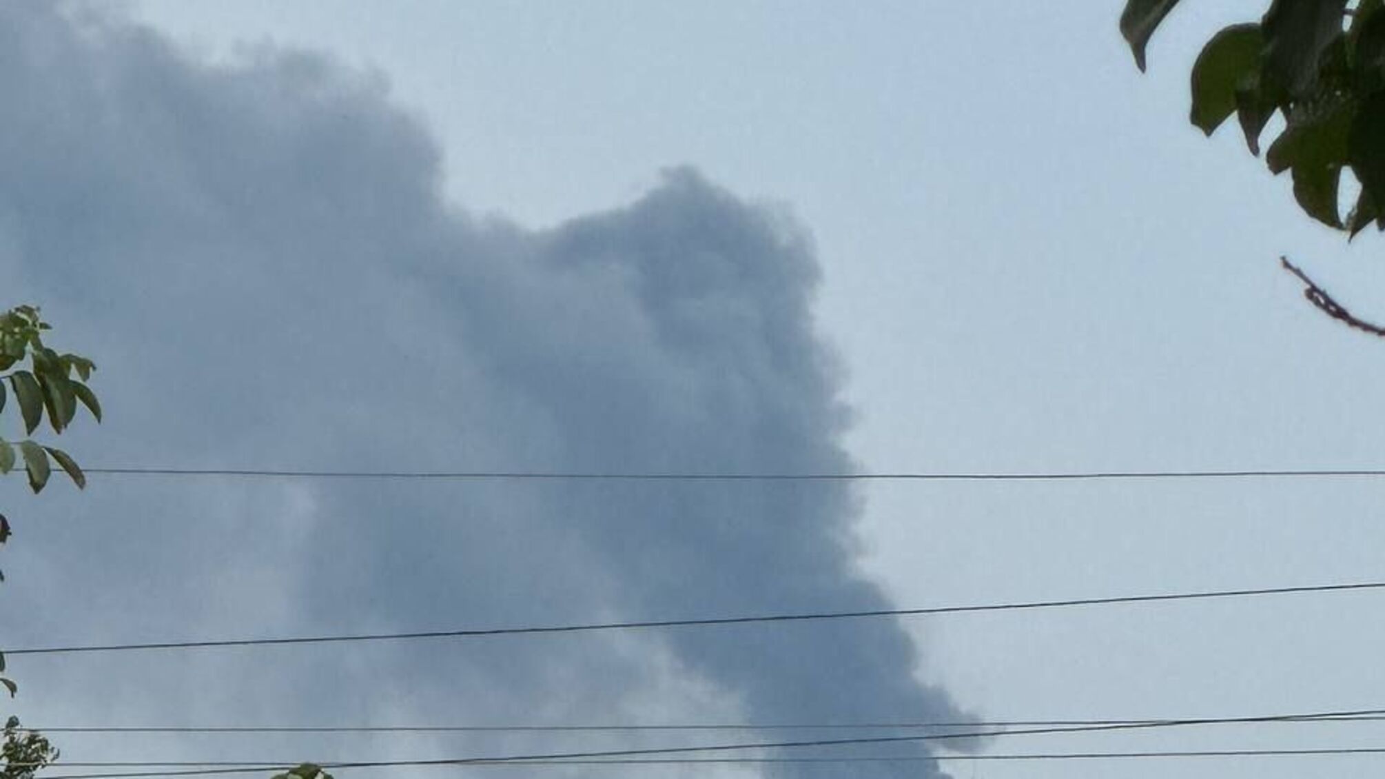 Пожар на заводе