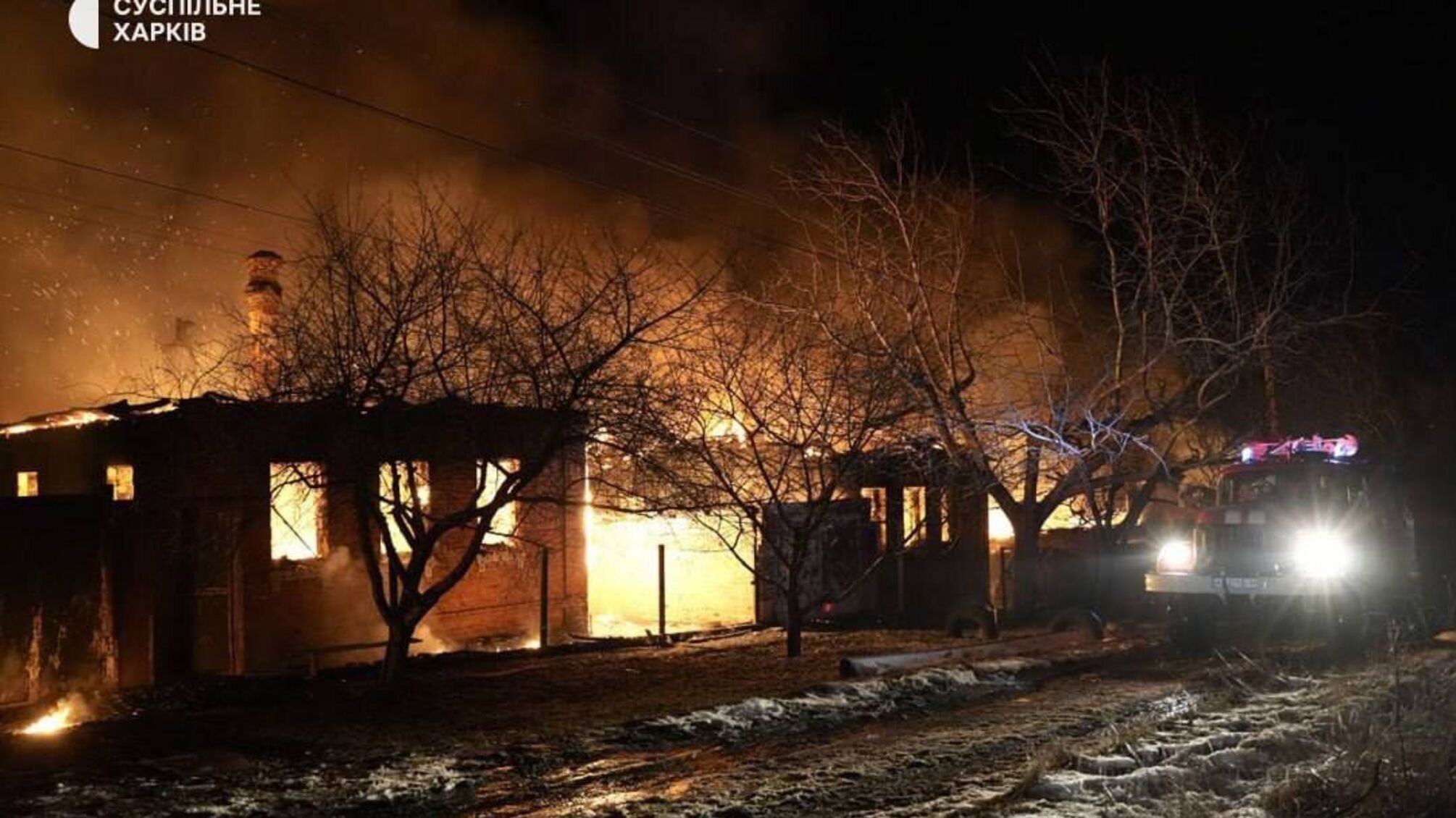 В результате атаки полностью выгорело 14 домовладений