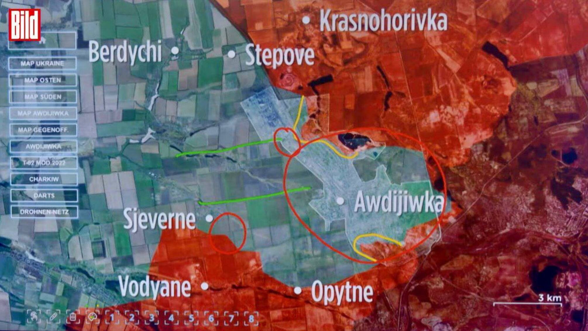 российские войска успешно продвигаются в Авдеевке по двум направлениям