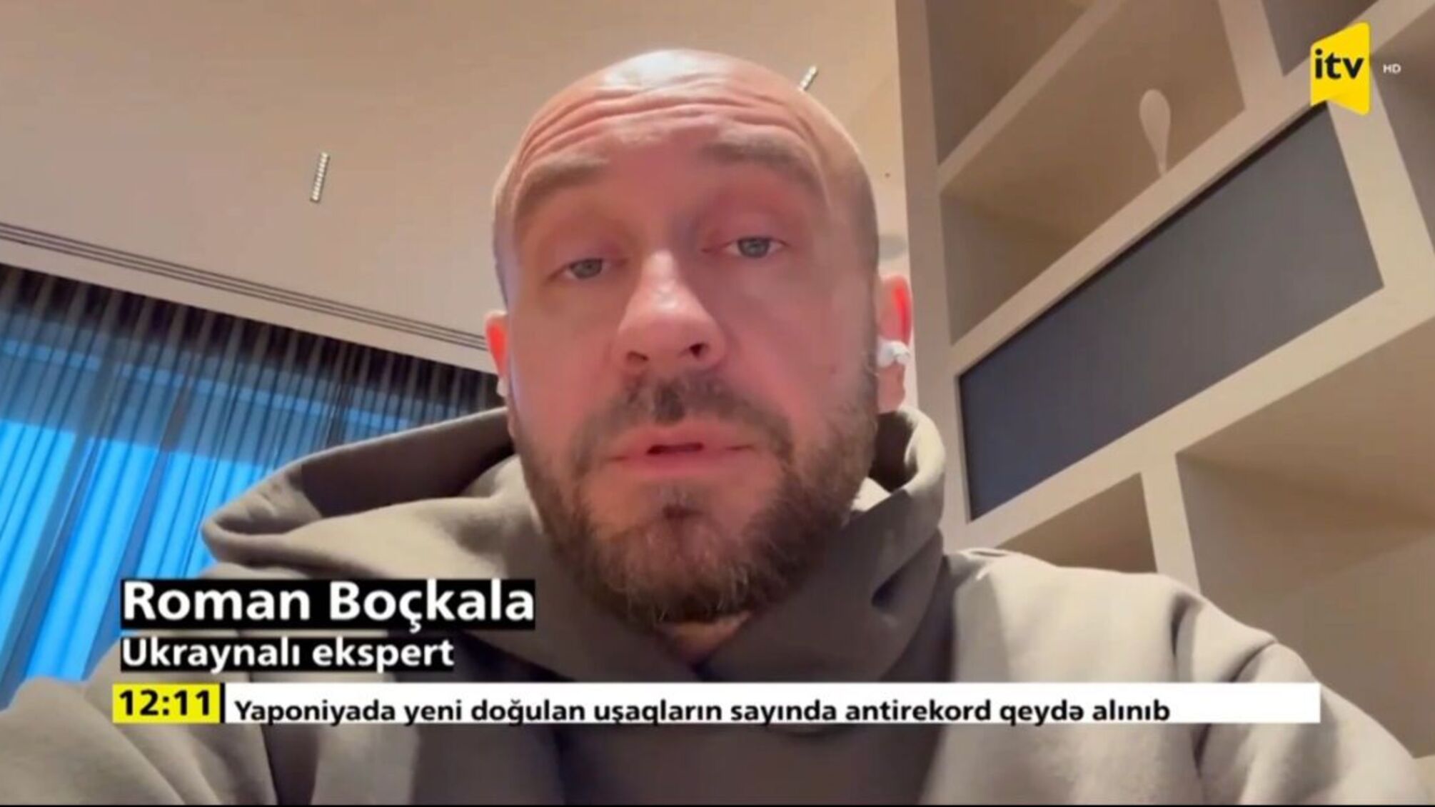 Роман Бочкала выступил с интервью по поводу отношений Украины с РФ на Азербайджанском телевидении.