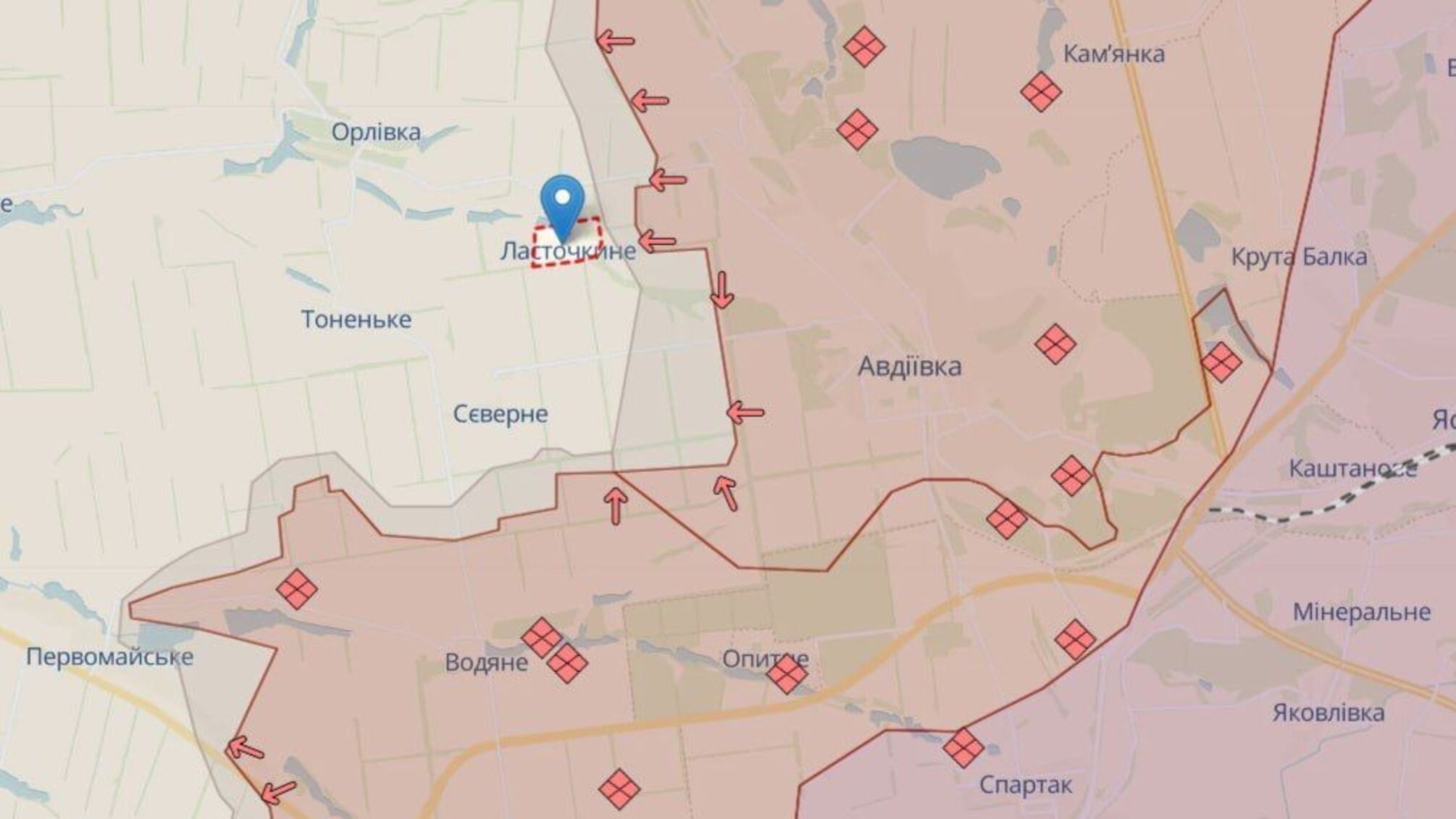 Карта боевых действий